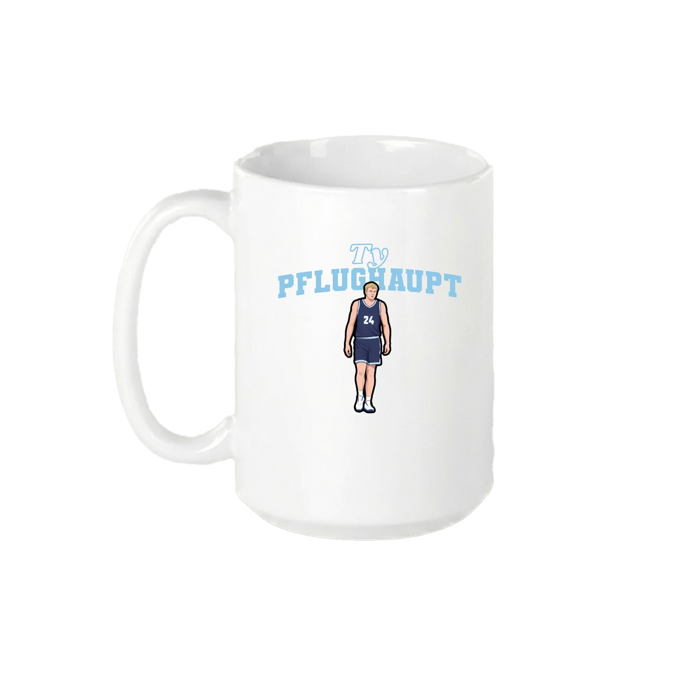 15oz Coffee Mug — Name Arch in White