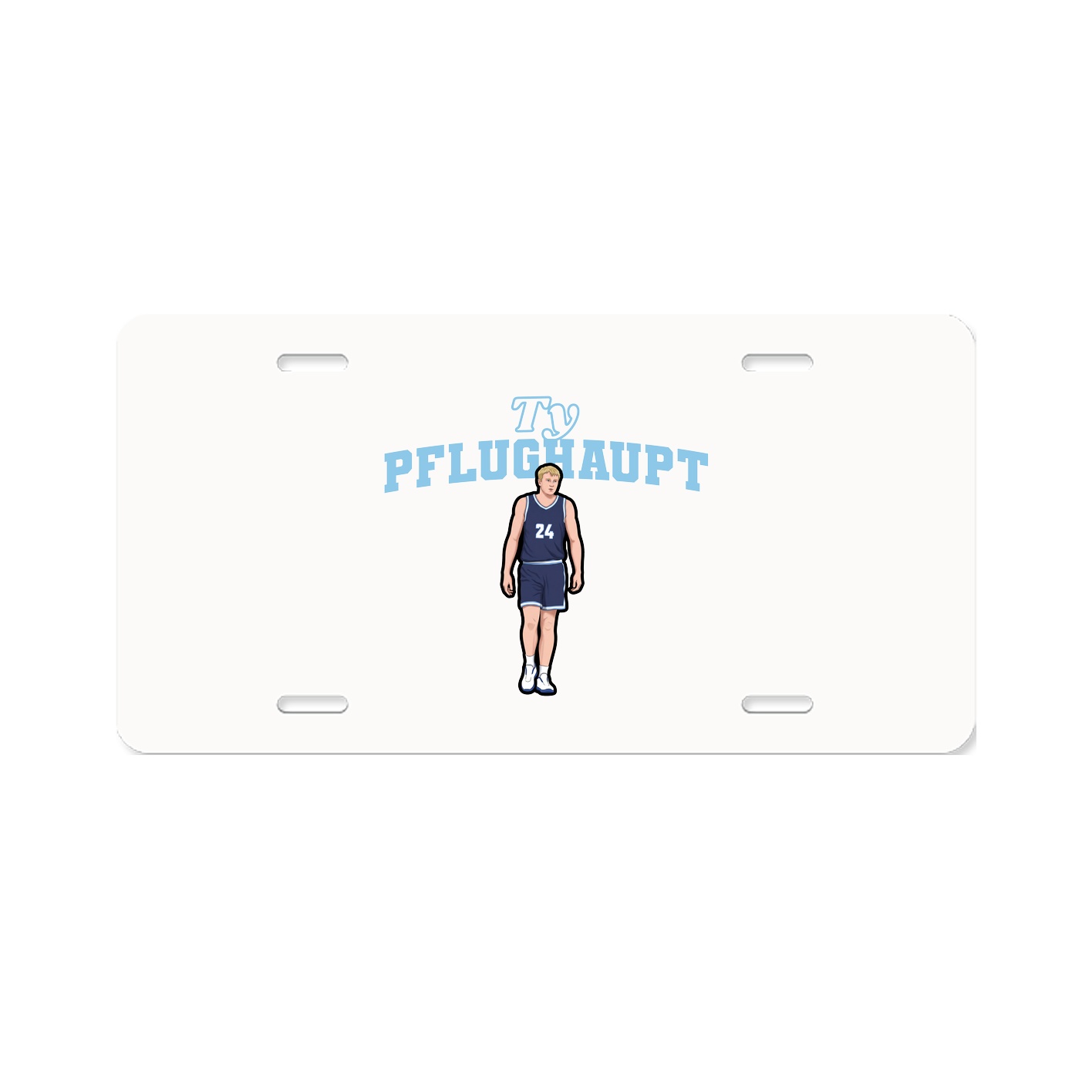 License Plate — Name Arch in Classic