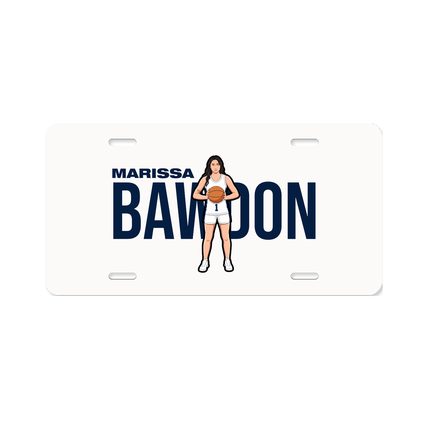 License Plate — Player Name in Classic