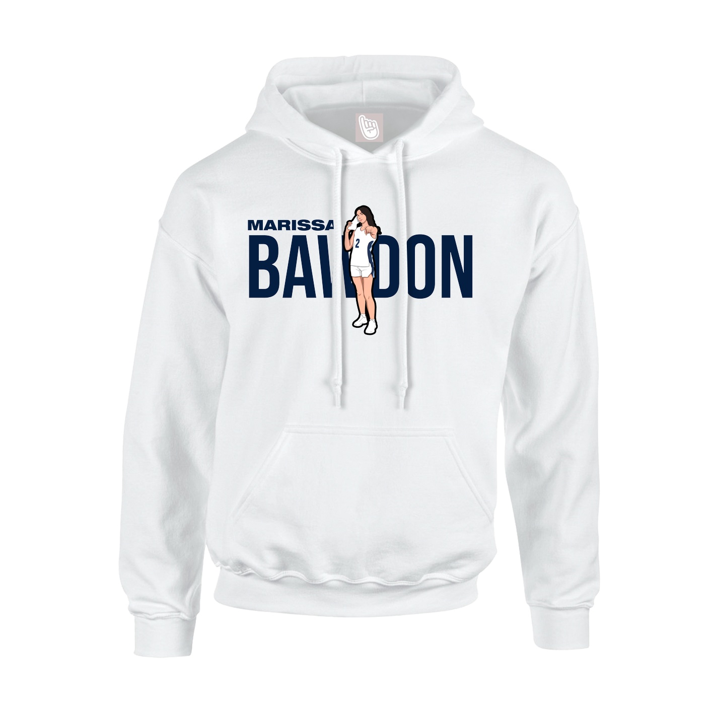 Hoodie — Player Name in White