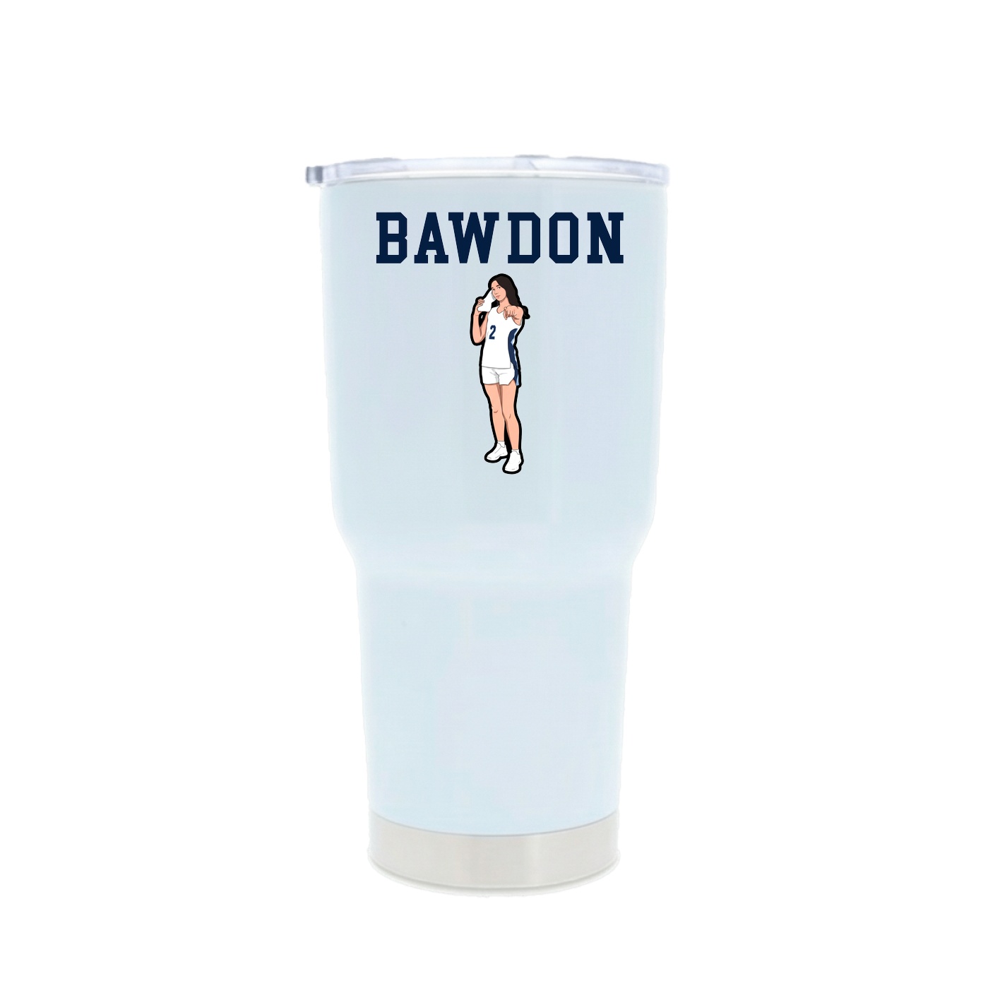30oz Stainless Steel Tumbler — Shirsey in White
