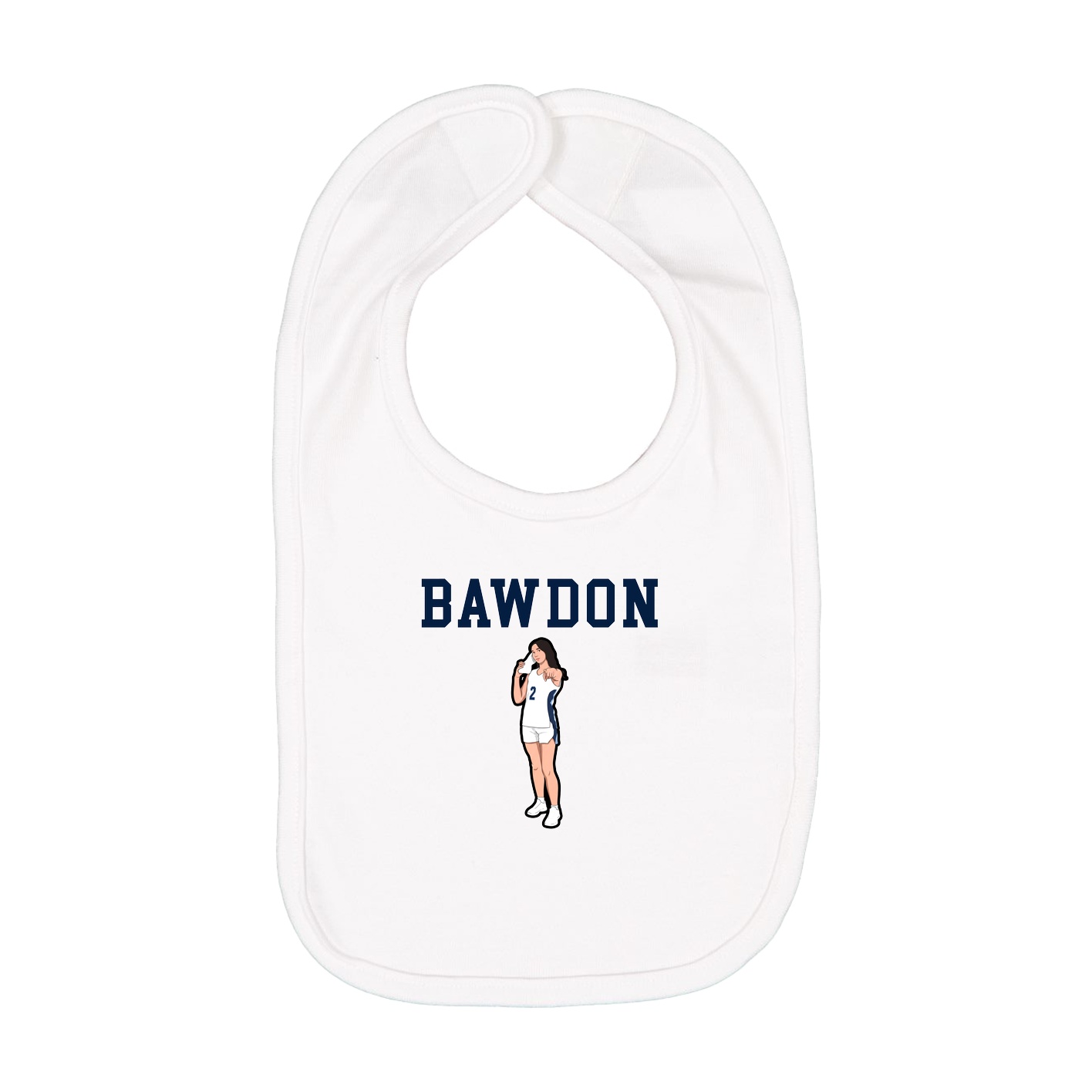 Infant Bib — Shirsey in White