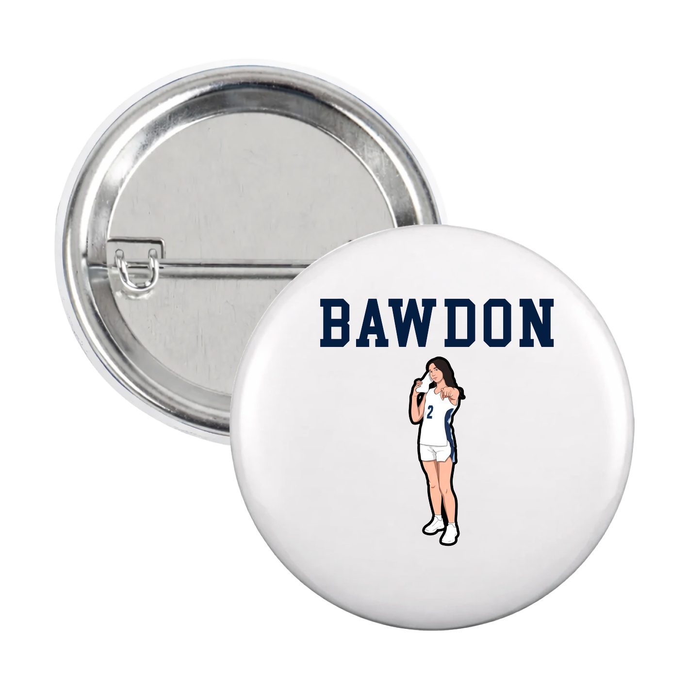 Game Day Button — Shirsey in White