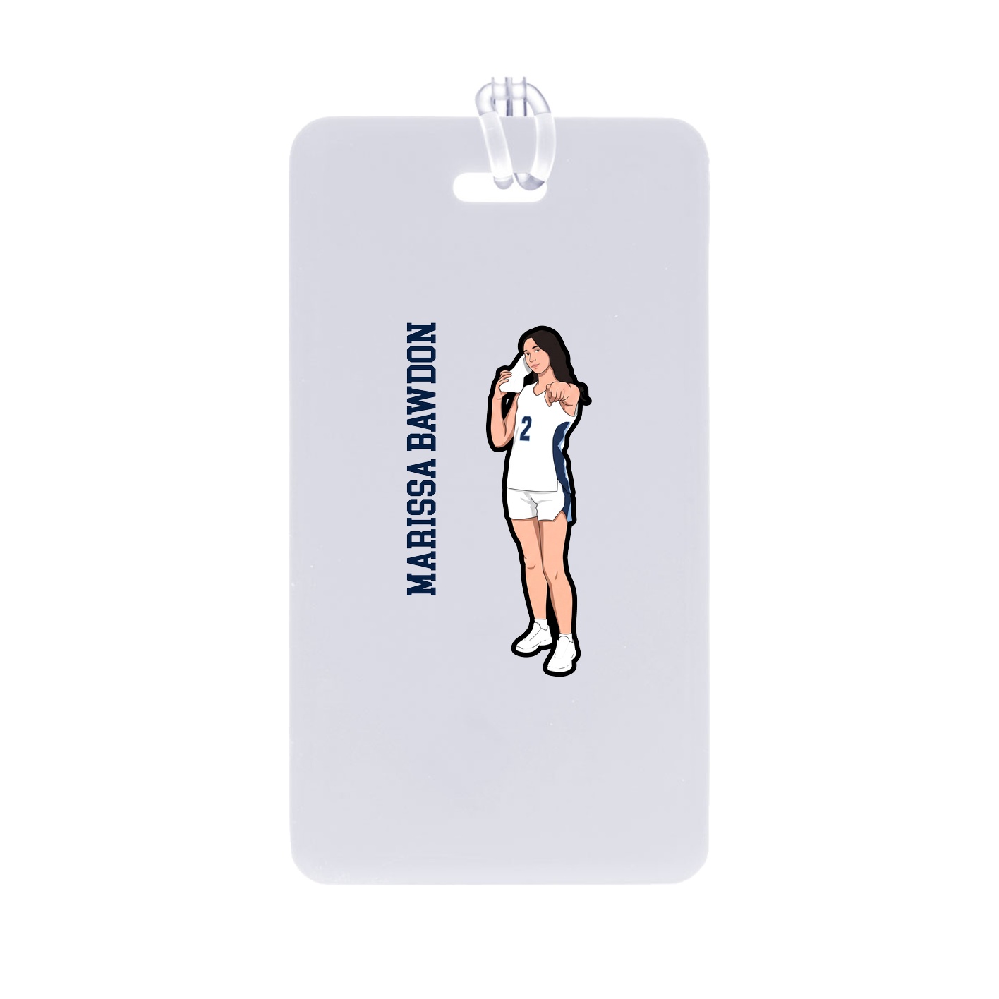 Bag Tag — Name Vertical in Classic