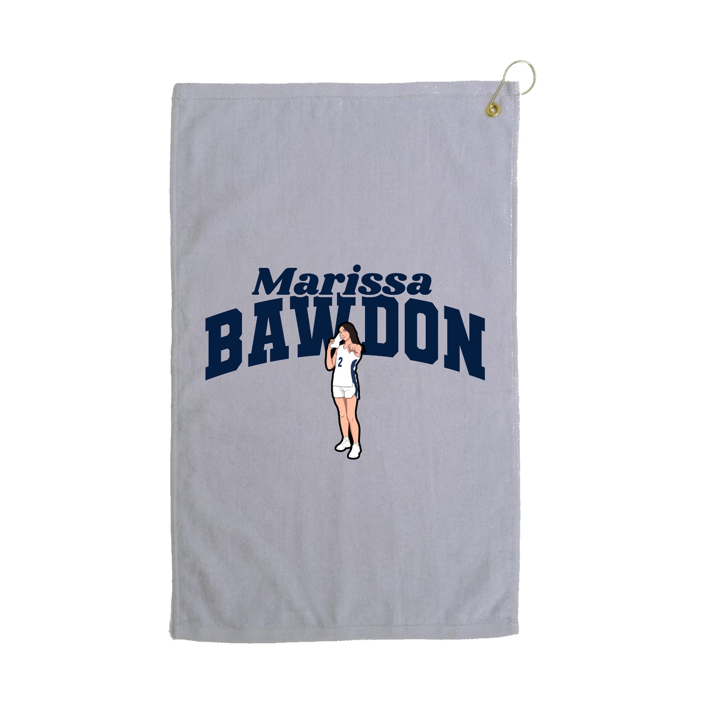 Golf Towel — Signature Arch in Grey