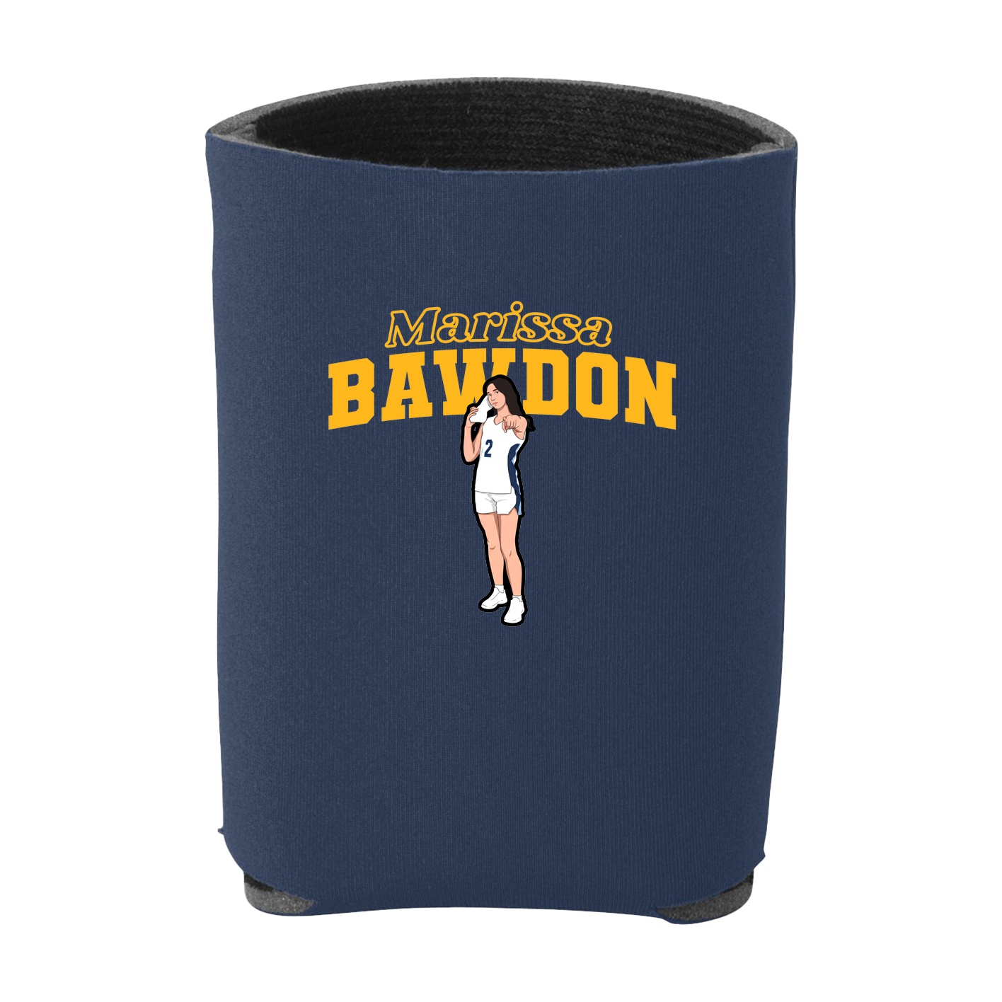Can Holder — Name Arch in Navy