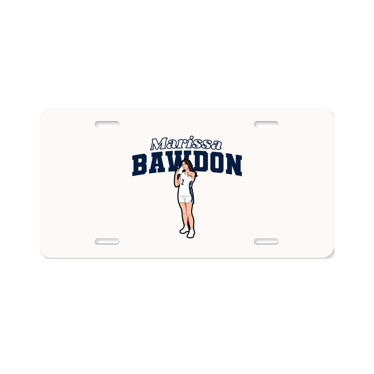License Plate — Name Arch in Classic