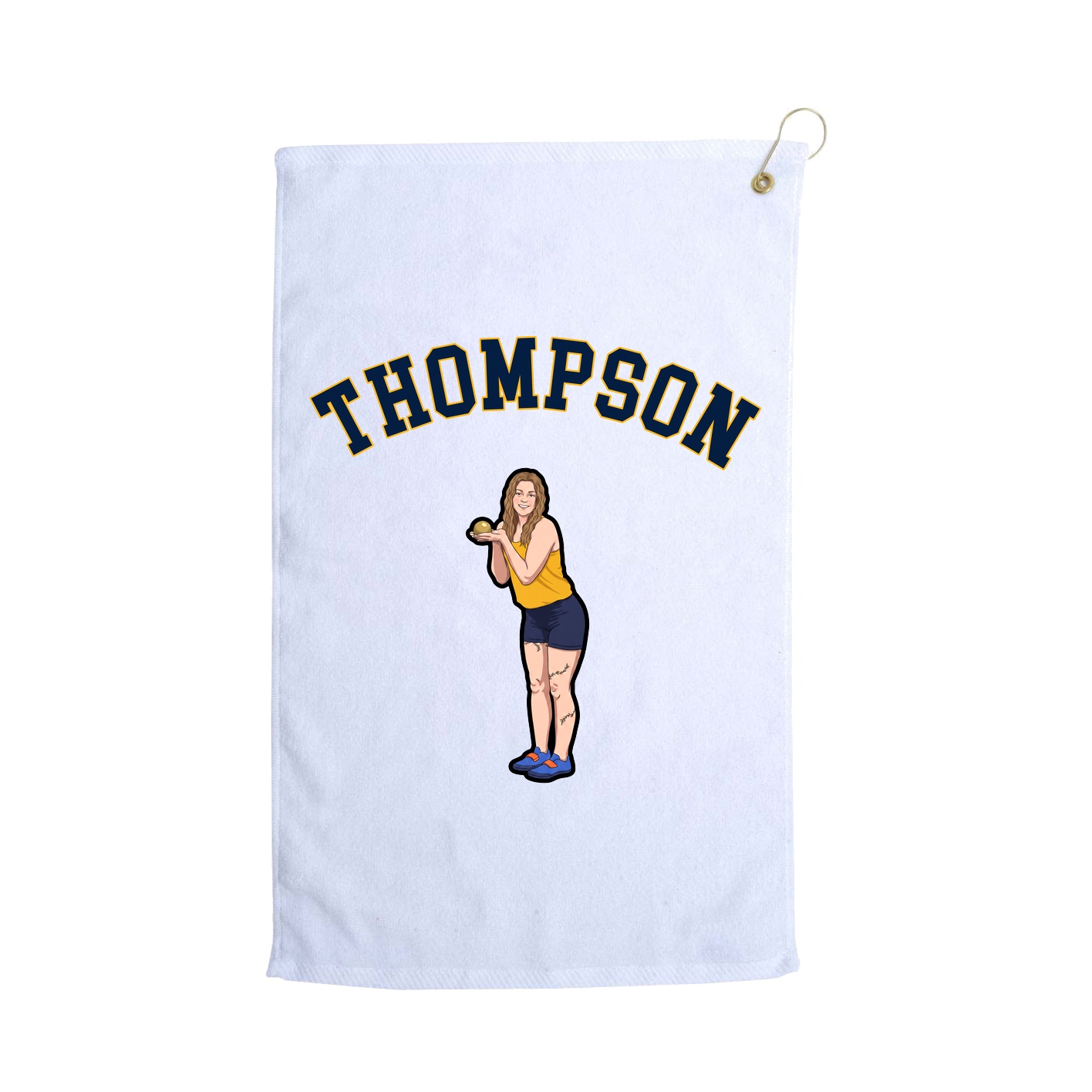 Golf Towel — Shirsey Arch in White
