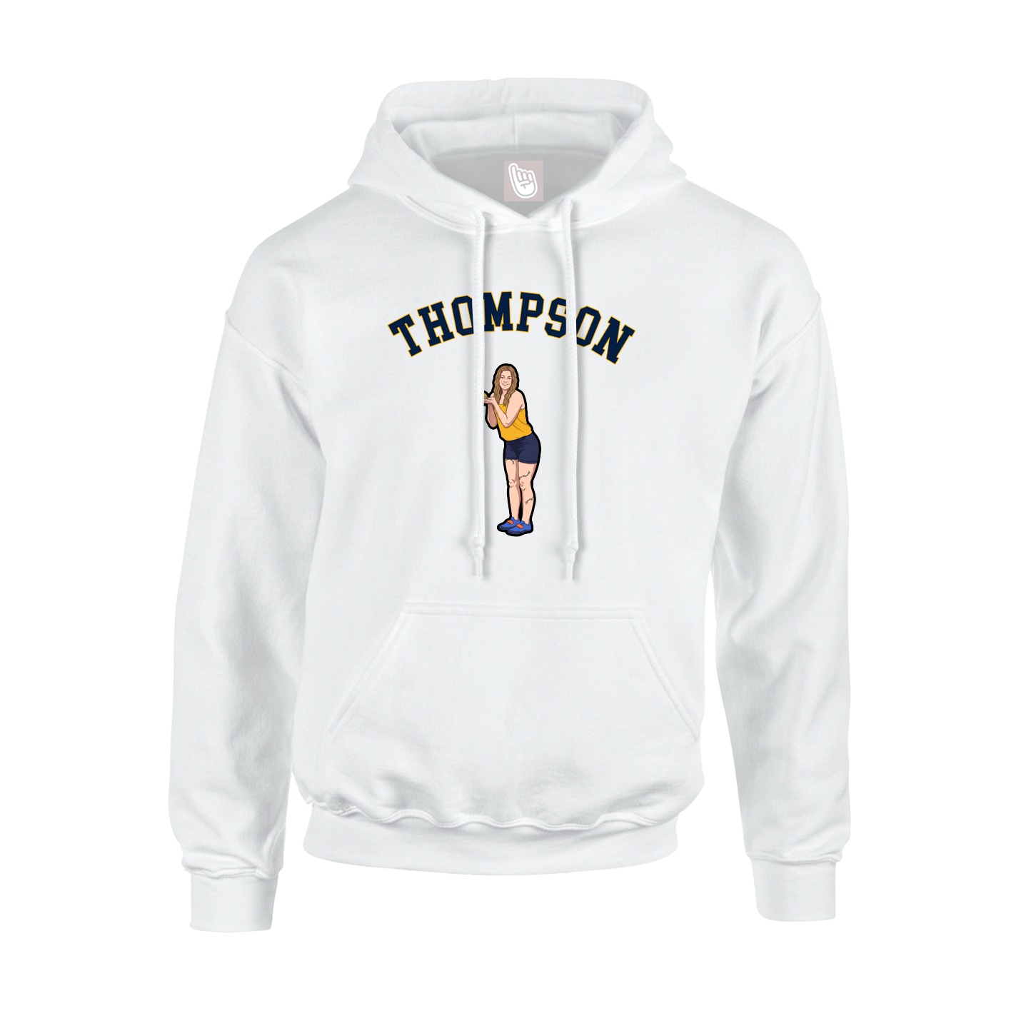 Youth Hoodie — Shirsey Arch in White