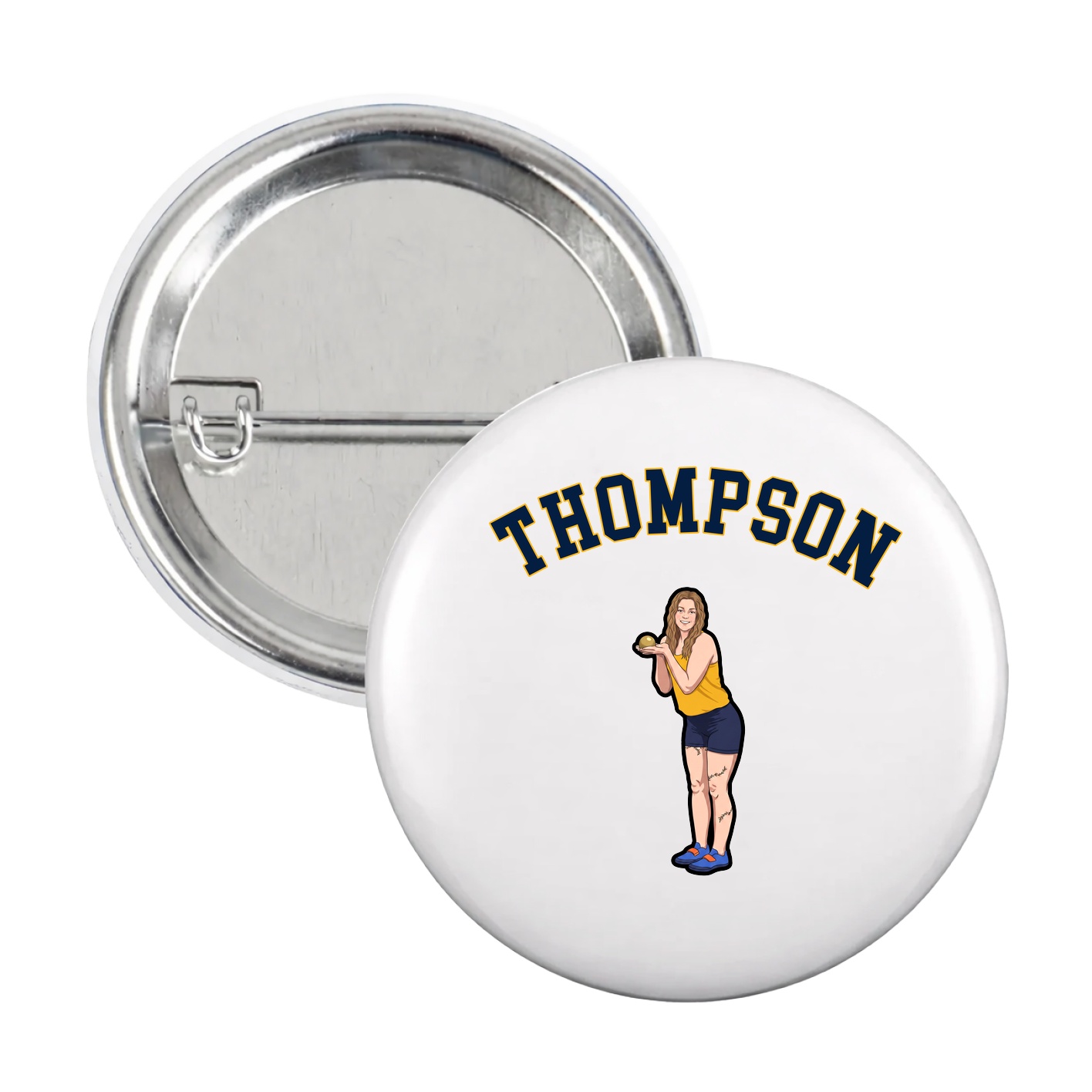 Game Day Button — Shirsey Arch in White