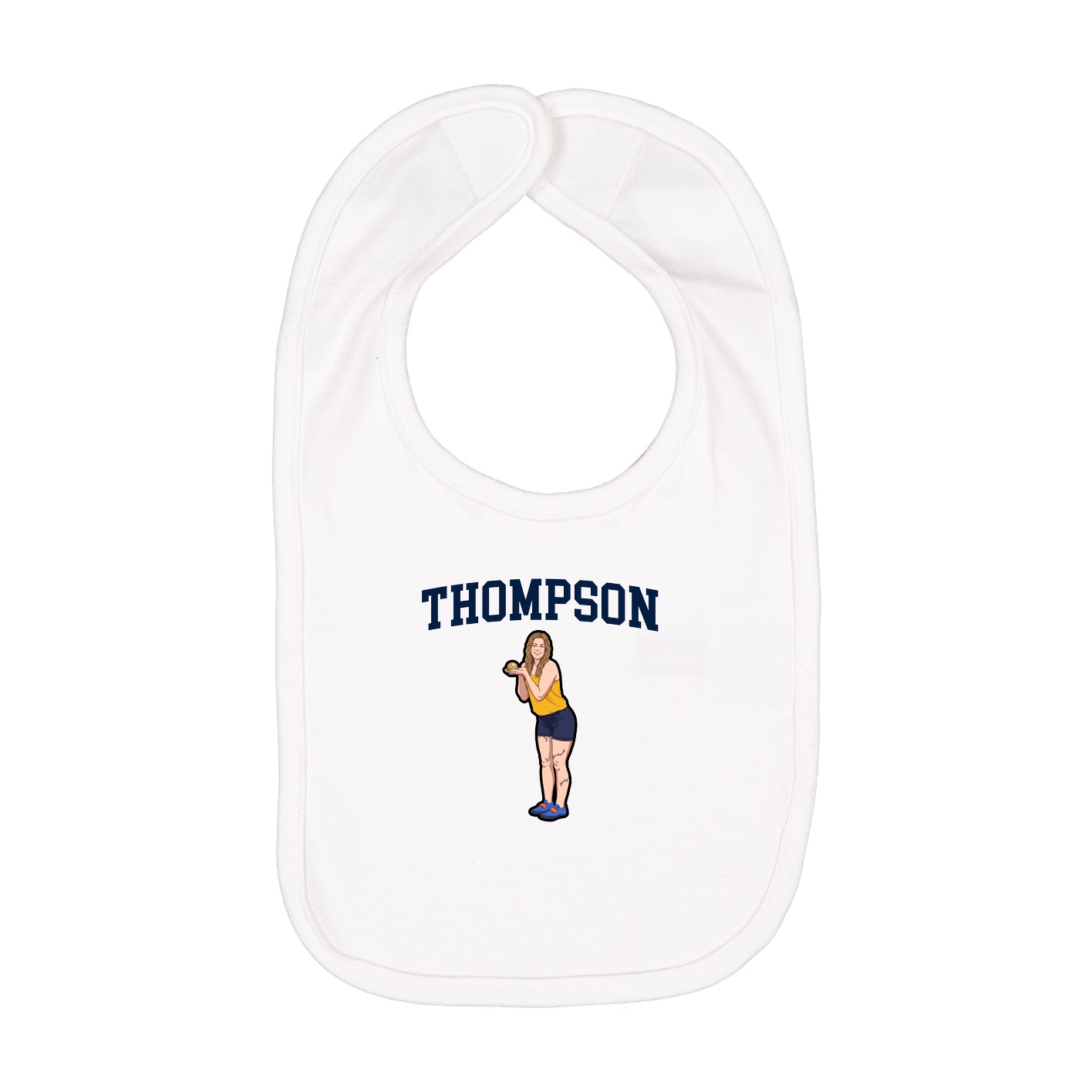 Infant Bib — Shirsey in White