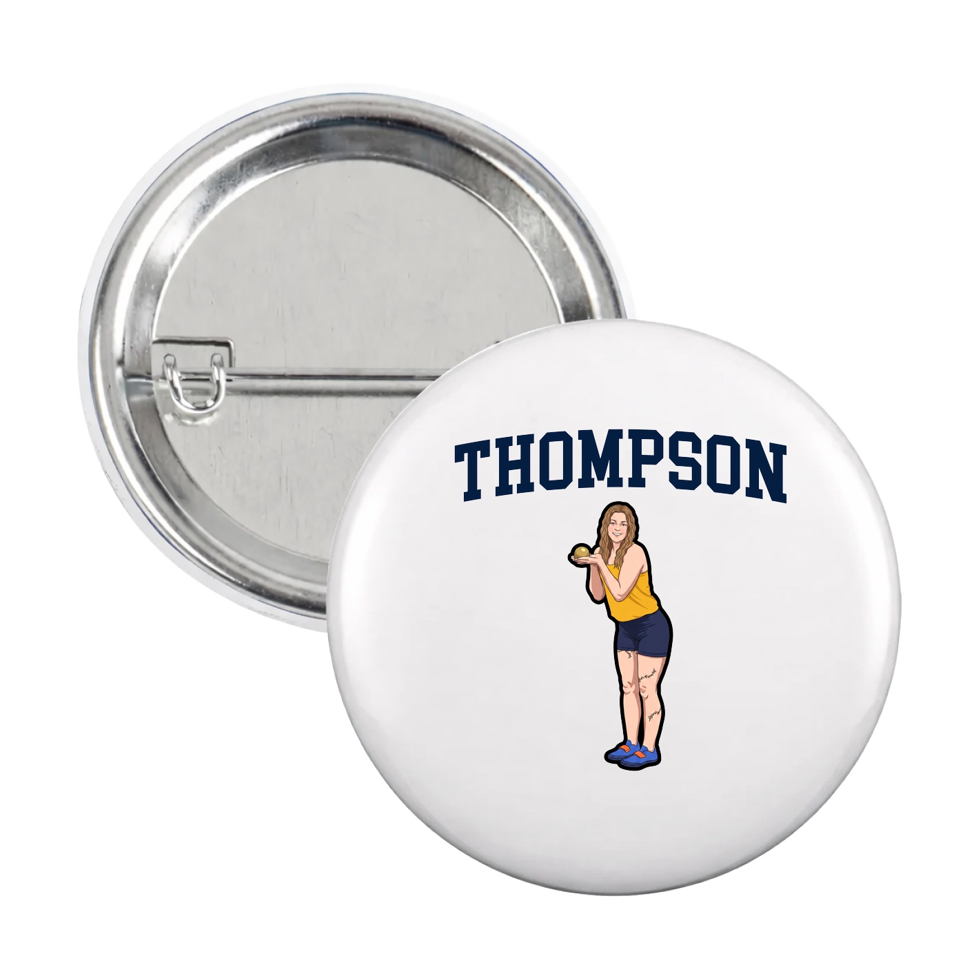 Game Day Button — Shirsey in White