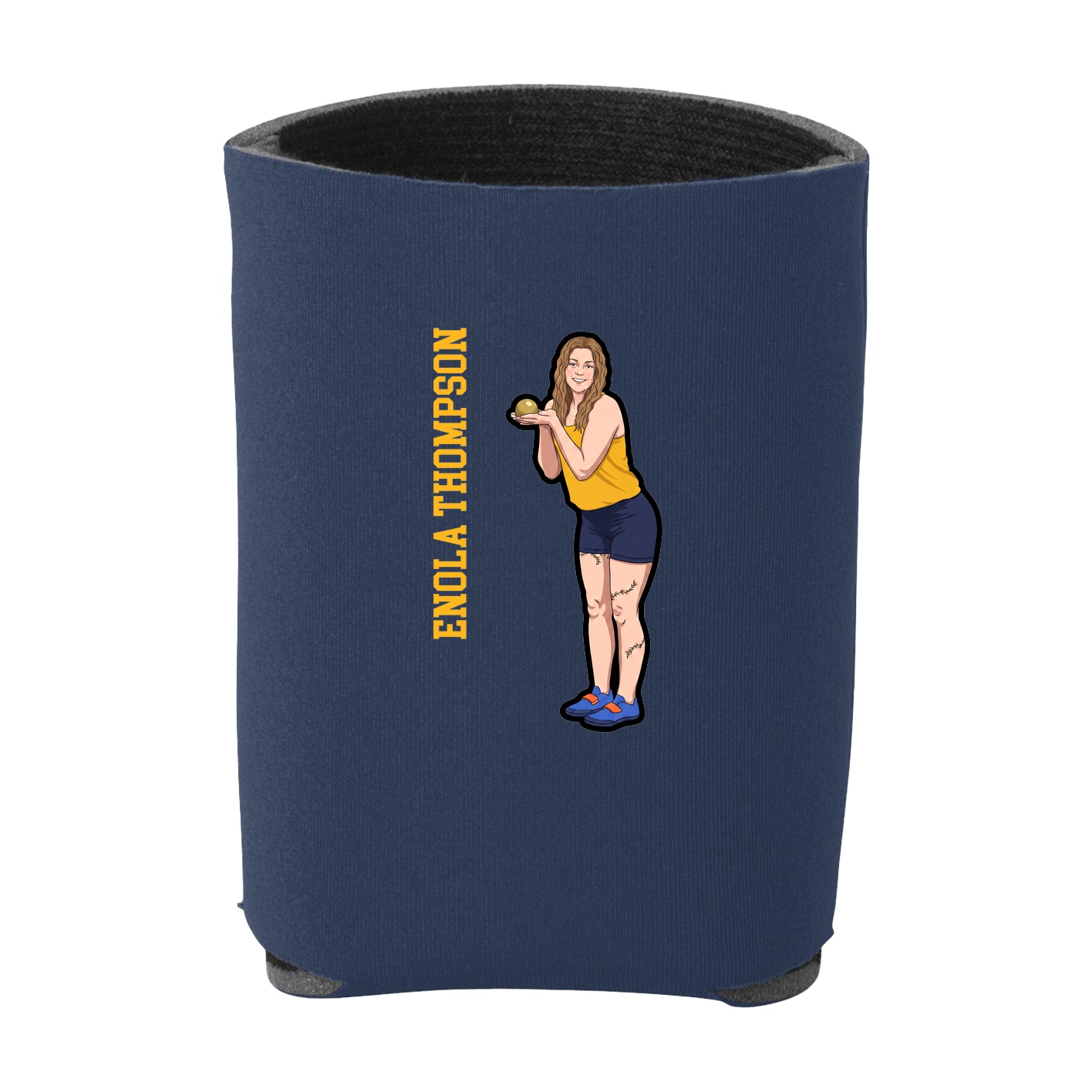 Can Holder — Name Vertical in Navy
