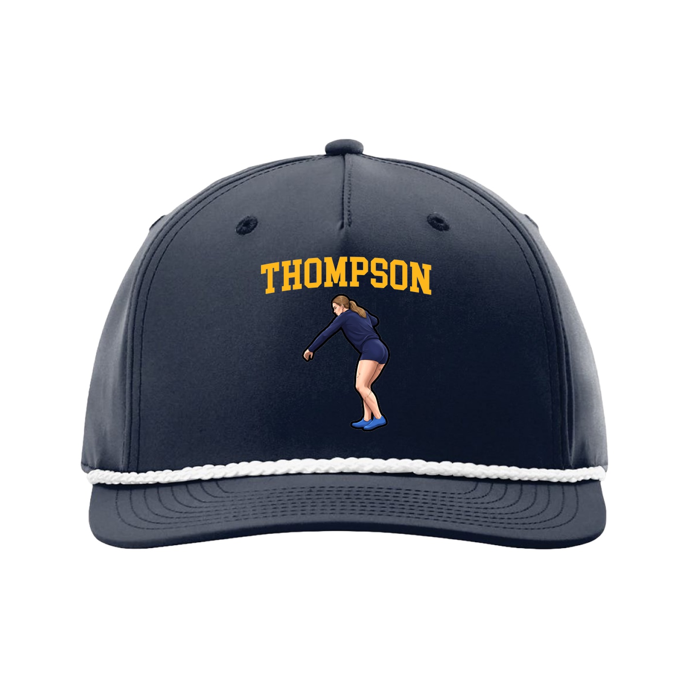 Five-Panel Classic Rope Cap — Shirsey in Navy