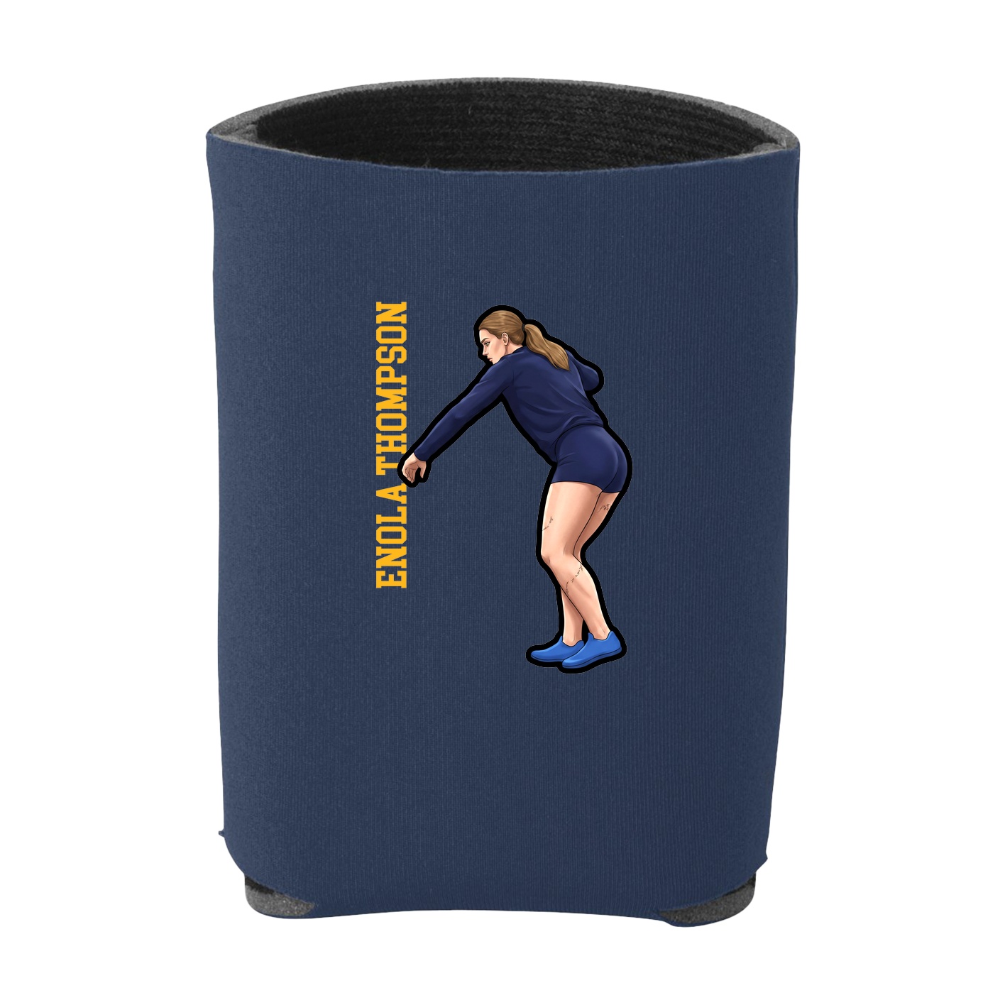 Can Holder — Name Vertical in Navy
