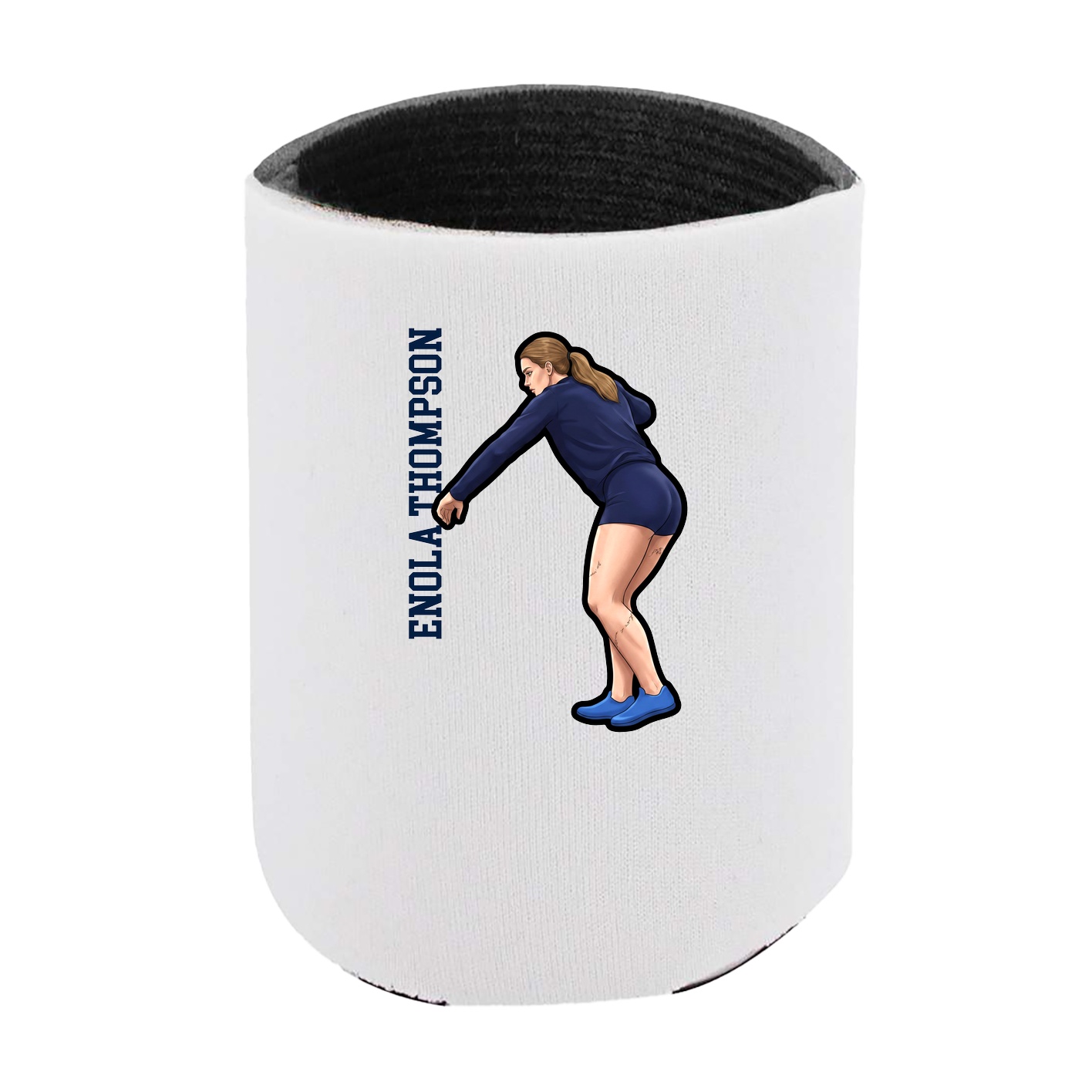 Can Holder — Name Vertical in White