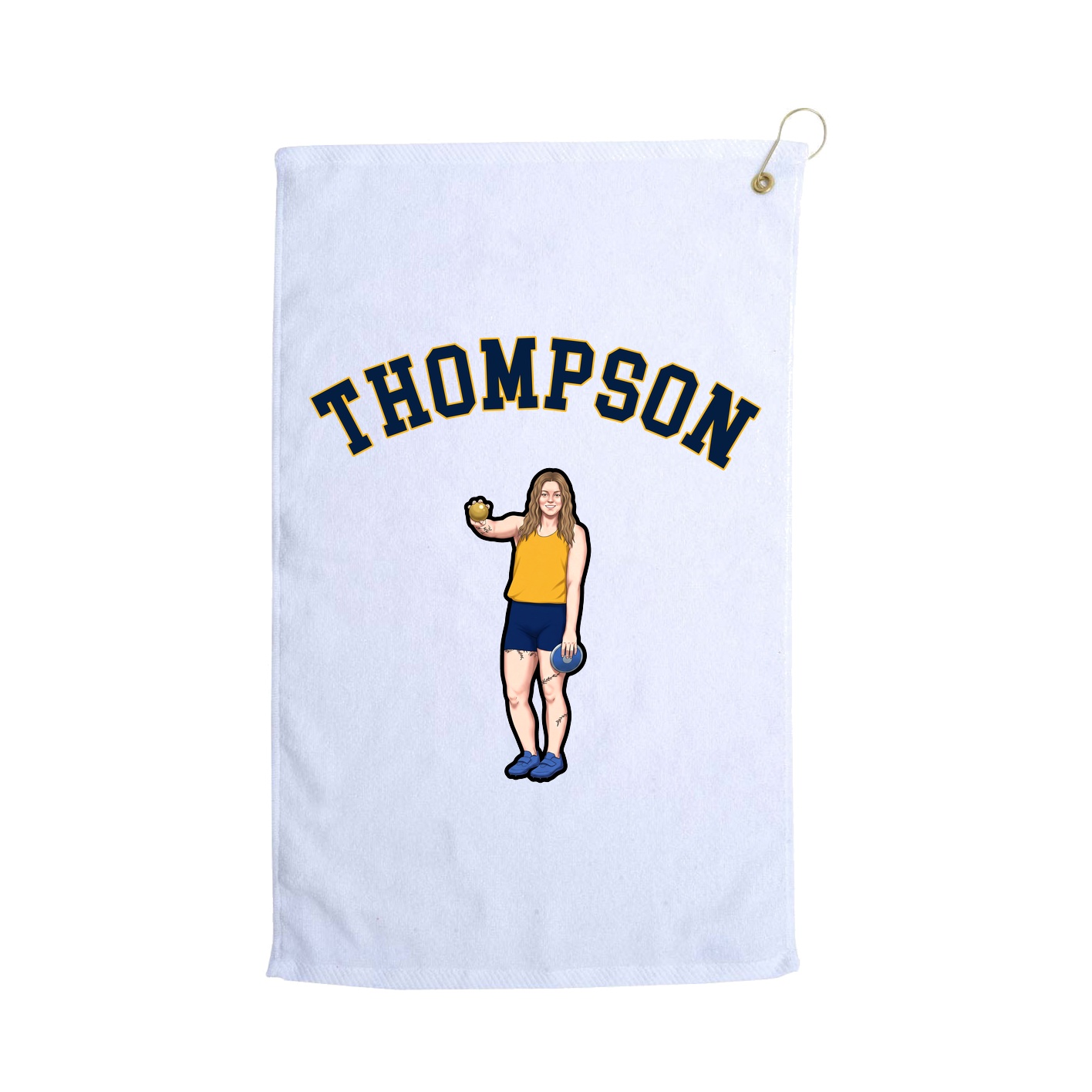 Golf Towel — Shirsey Arch in White