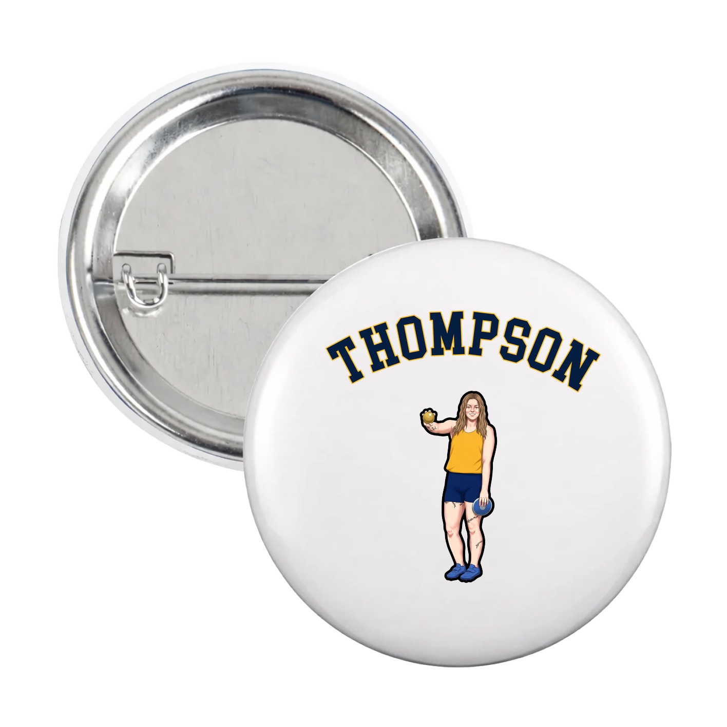 Game Day Button — Shirsey Arch in White