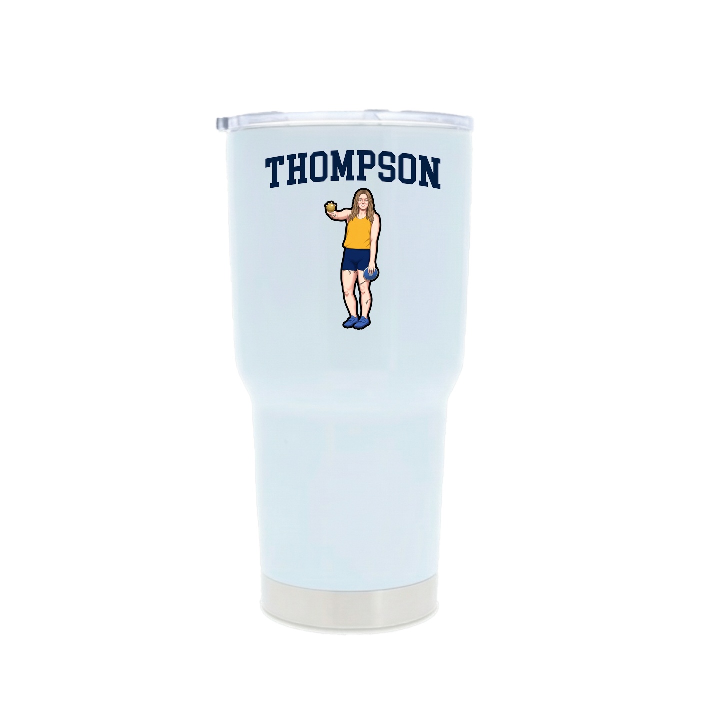 30oz Stainless Steel Tumbler — Shirsey in White