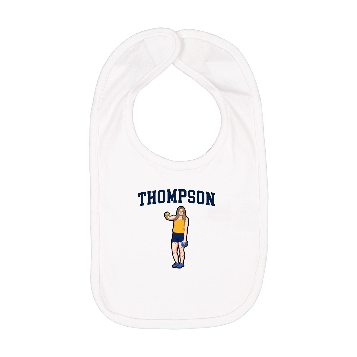 Infant Bib — Shirsey in White