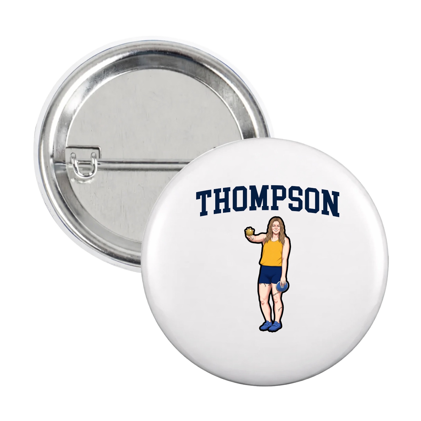 Game Day Button — Shirsey in White
