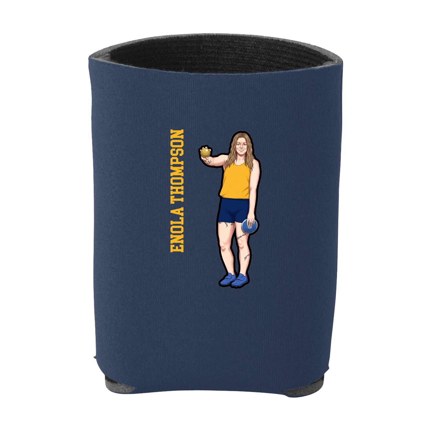 Can Holder — Name Vertical in Navy