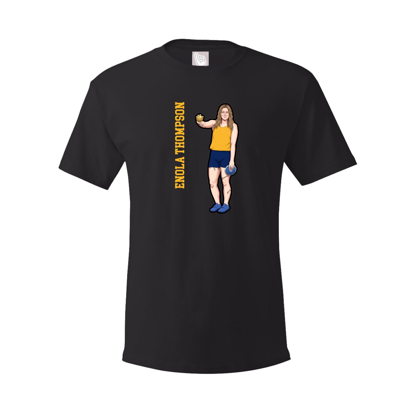 Tee — Name Vertical in Black