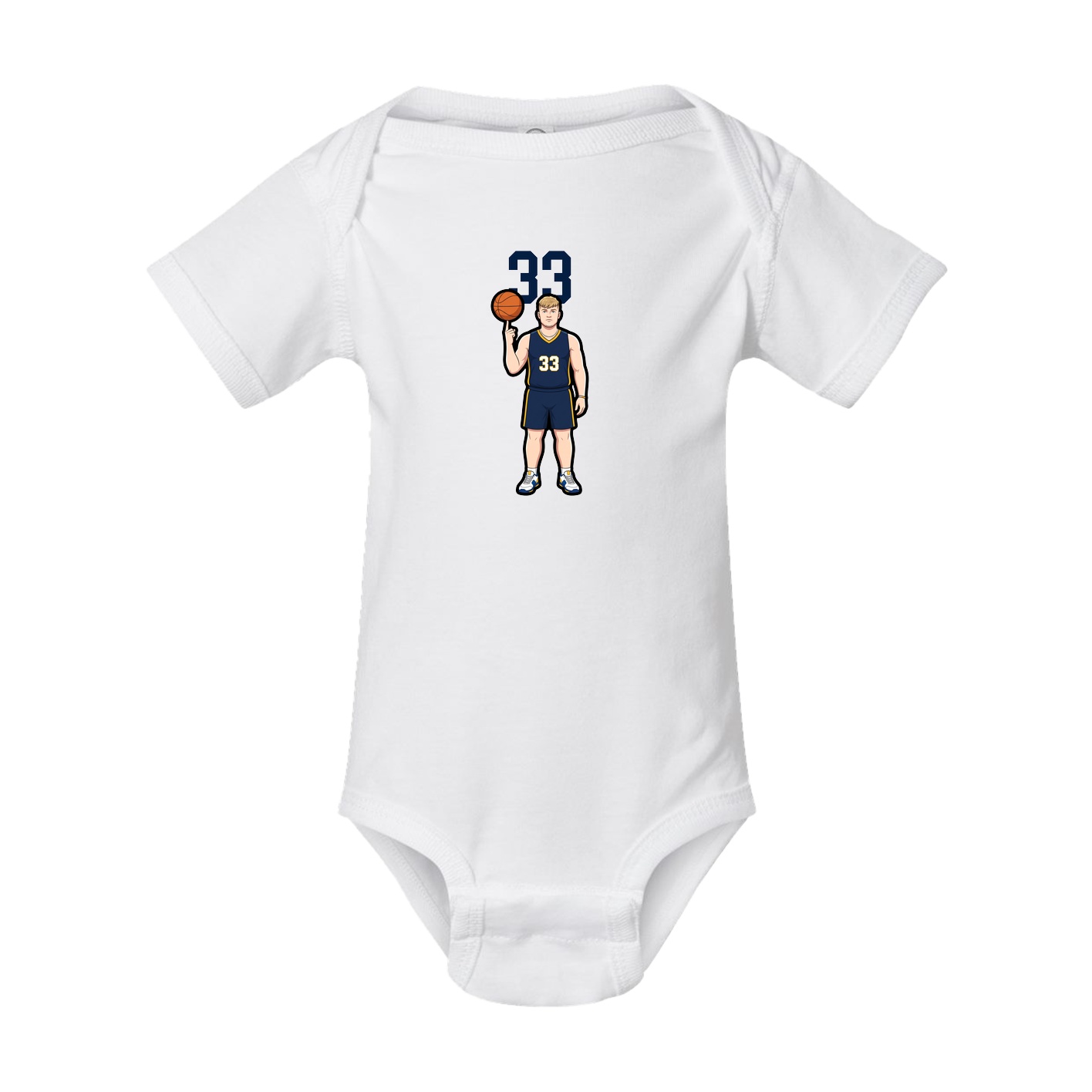 Baby Onesie — Number Top in White