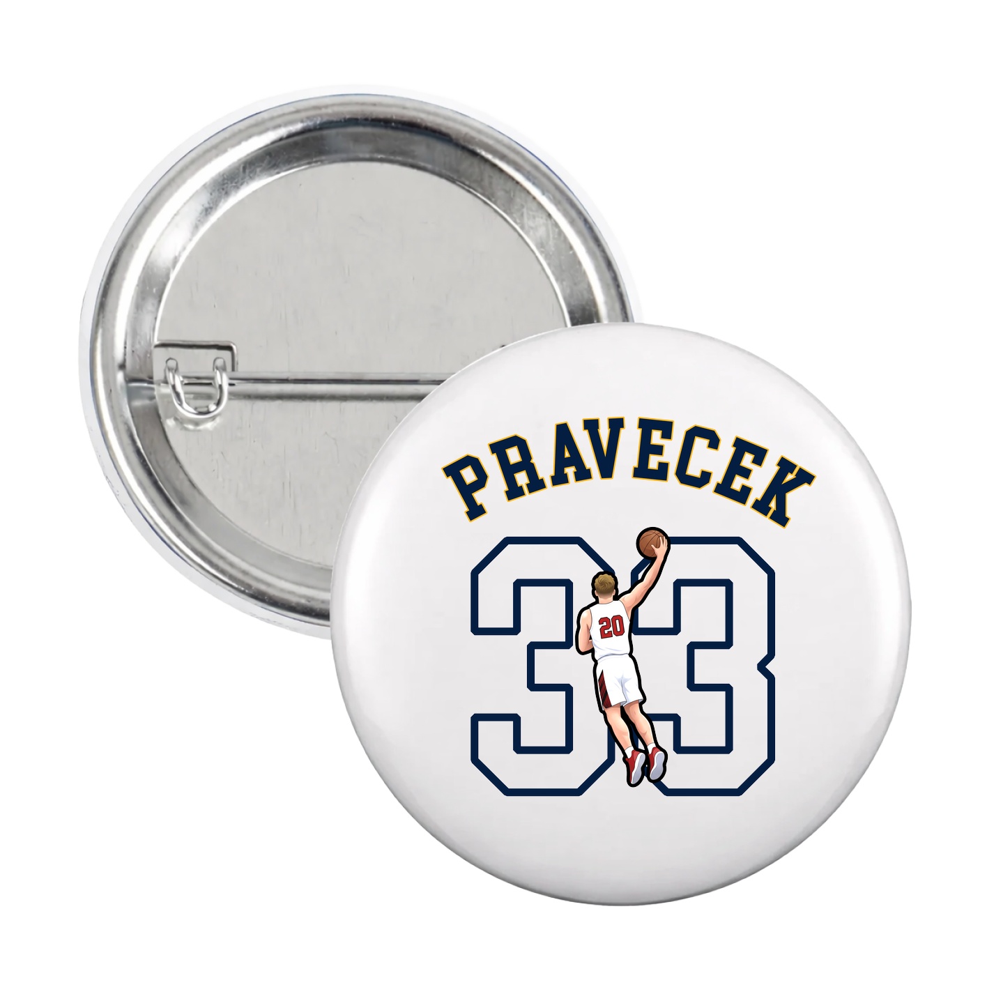 Game Day Button — Shirsey Arch in White