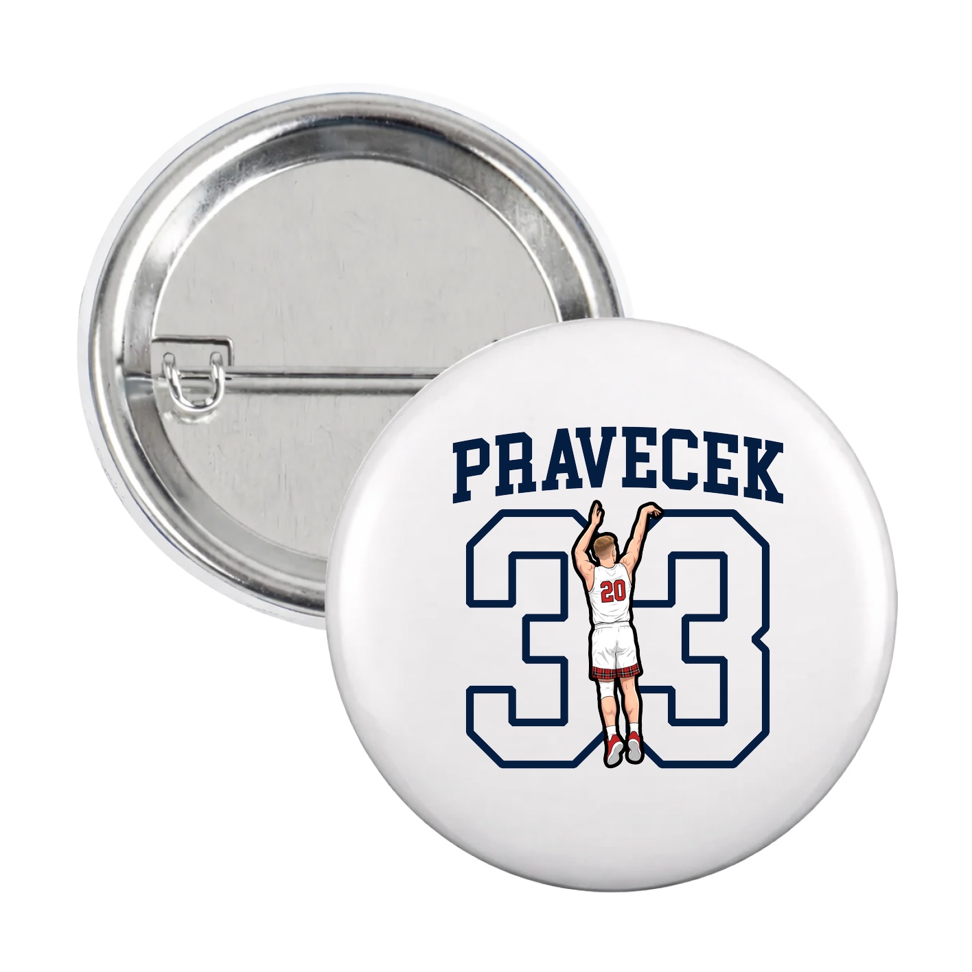 Game Day Button — Shirsey in White