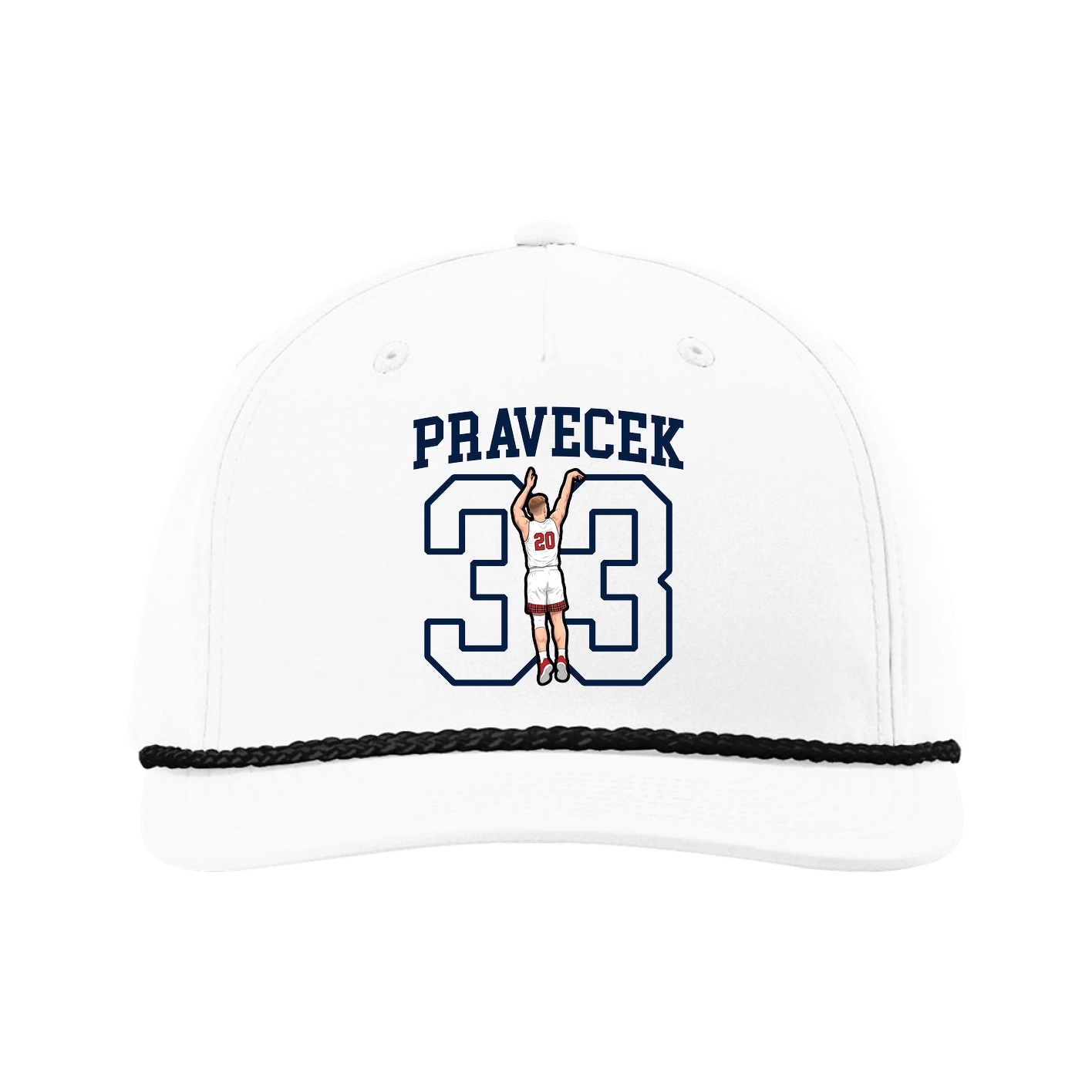 Five-Panel Classic Rope Cap — Shirsey in White