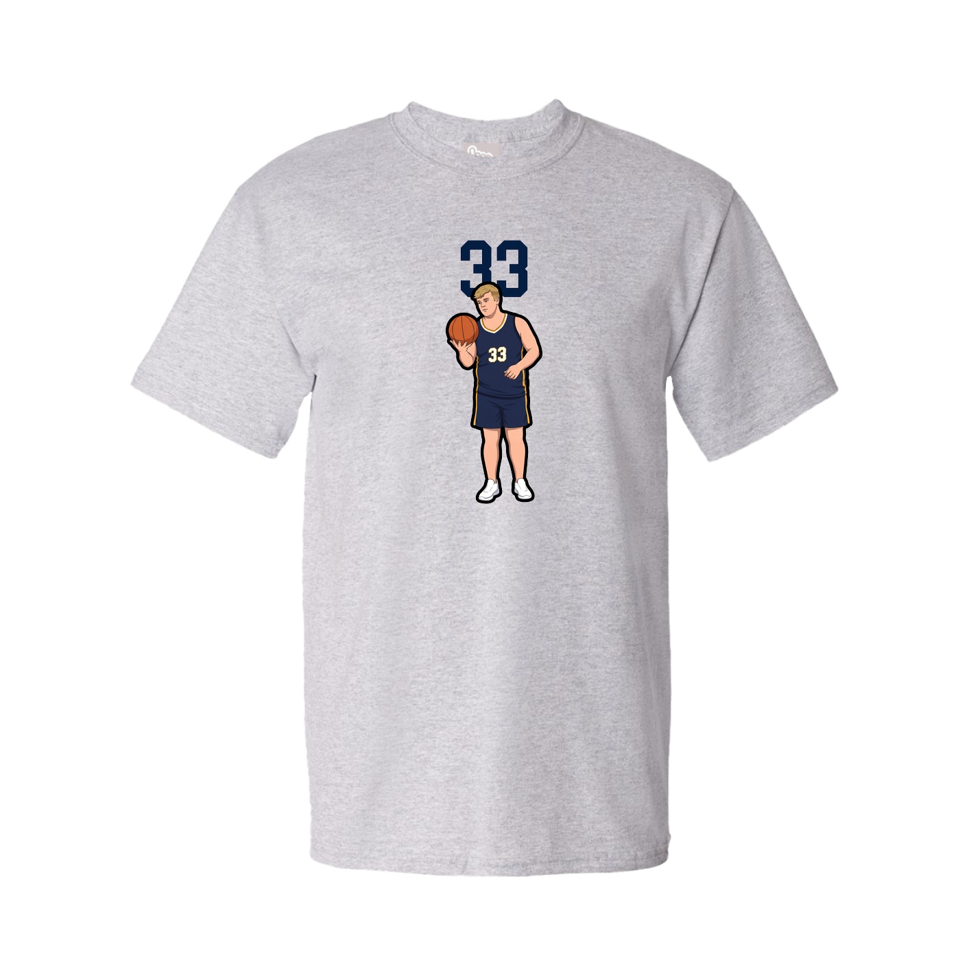 Youth Tee — Number Top in Grey