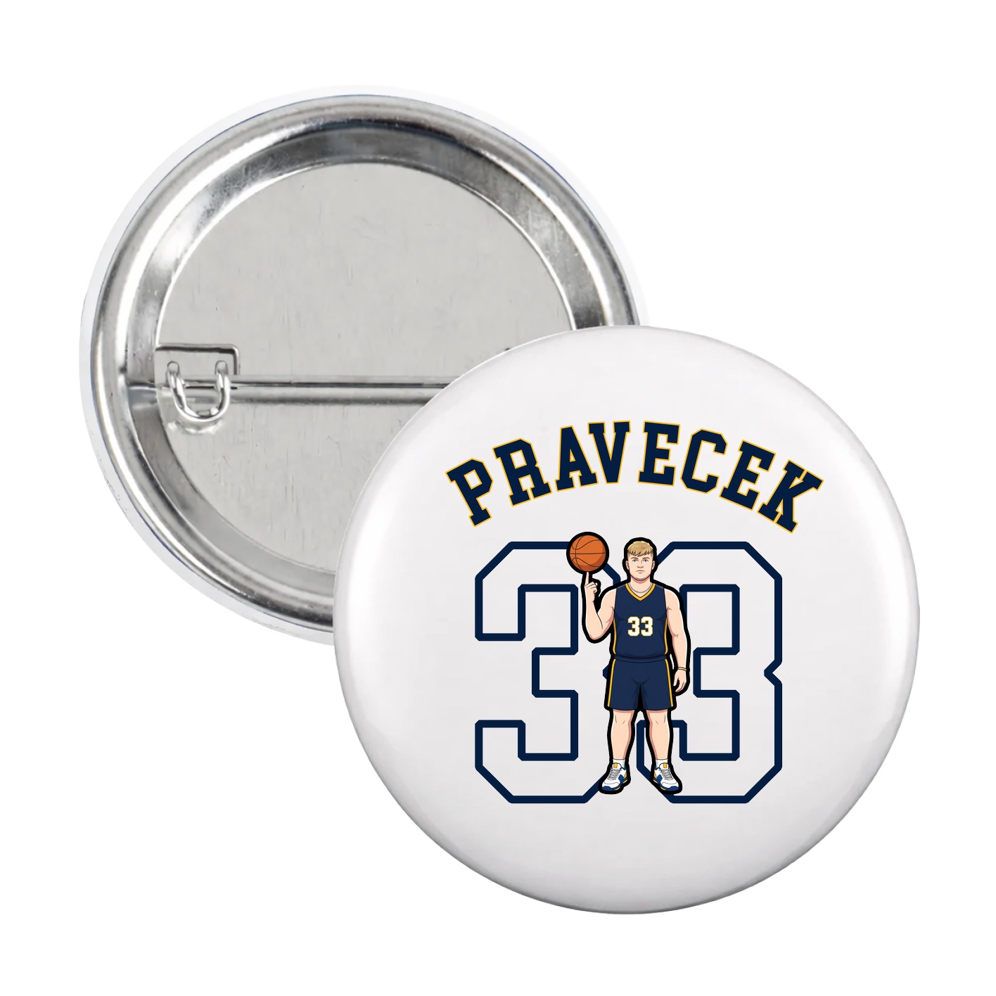 Game Day Button — Shirsey Arch in White