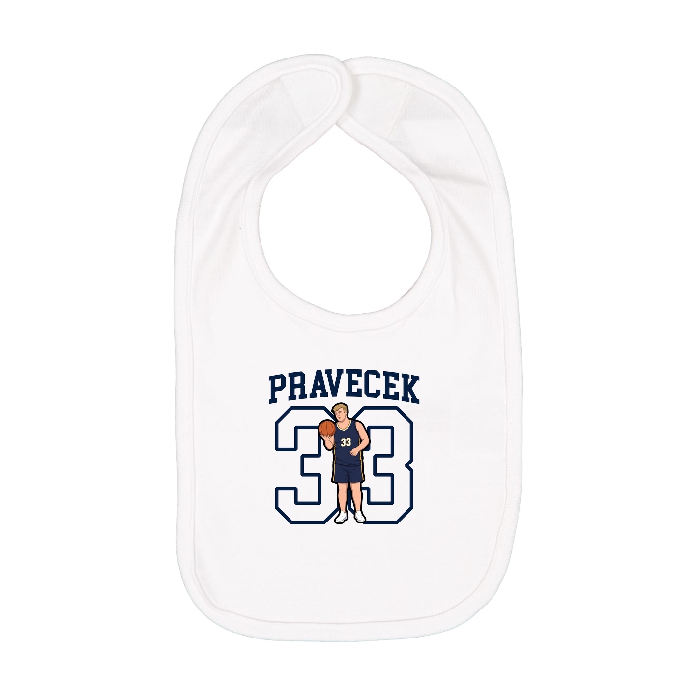 Infant Bib — Shirsey in White