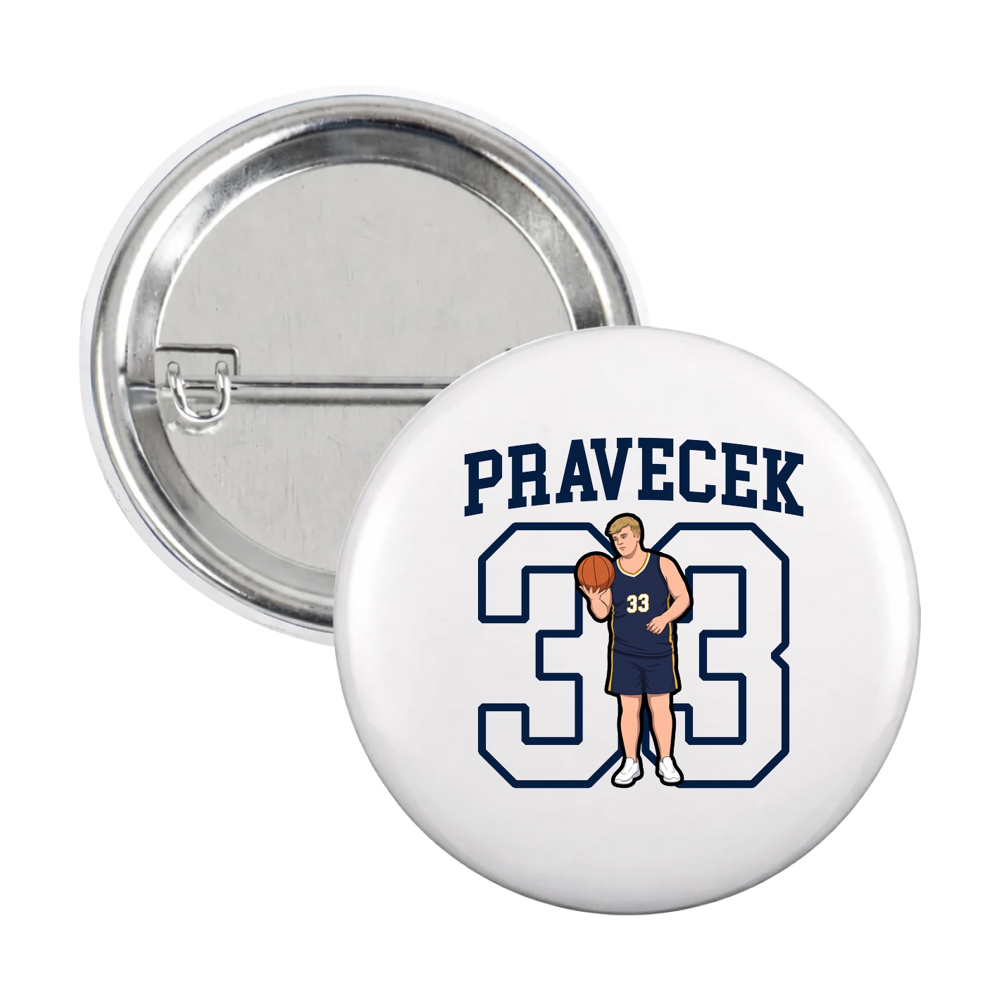 Game Day Button — Shirsey in White