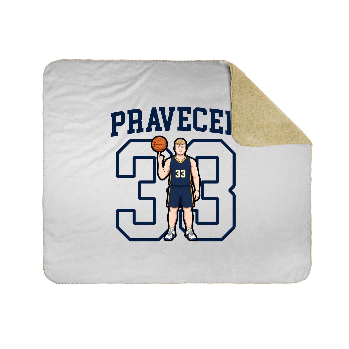 50x60 Sherpa Lined Throw Blanket