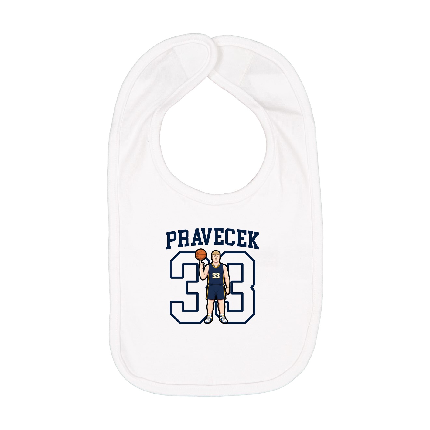 Infant Bib — Shirsey in White