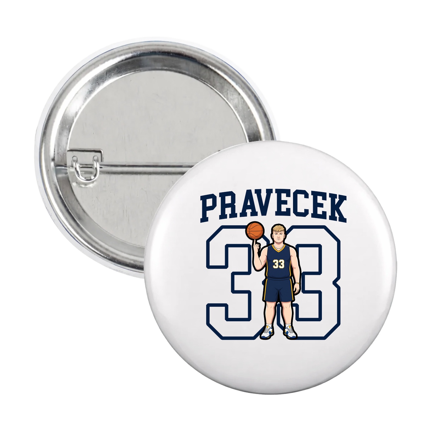 Game Day Button — Shirsey in White
