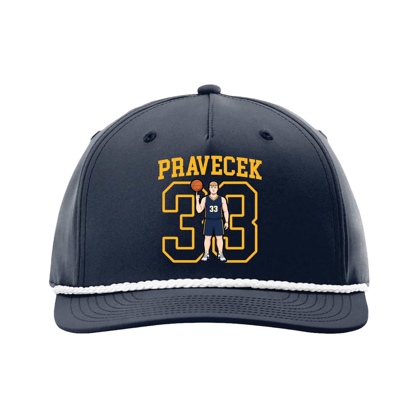 Five-Panel Classic Rope Cap — Shirsey in Navy