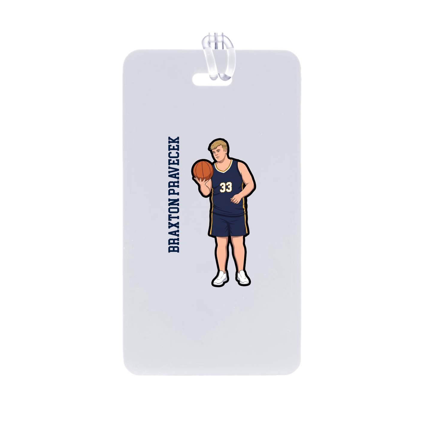 Bag Tag — Name Vertical in Classic