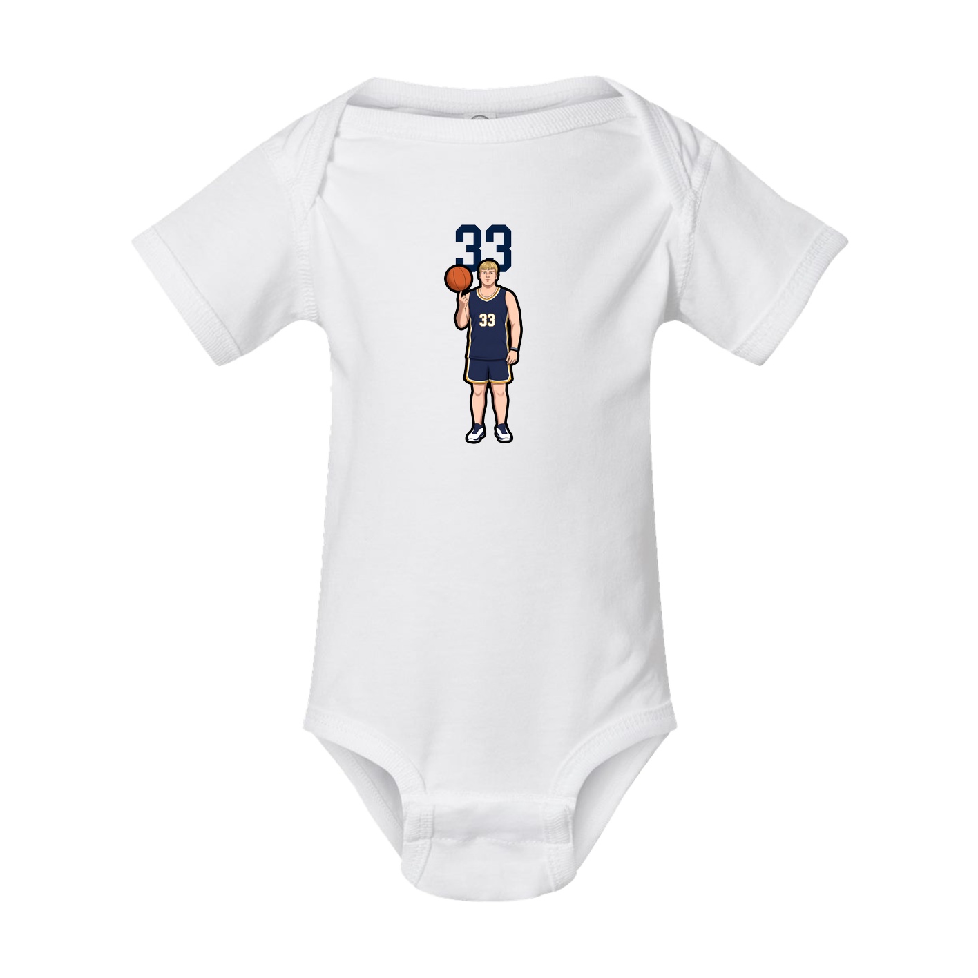 Baby Onesie — Number Top in White