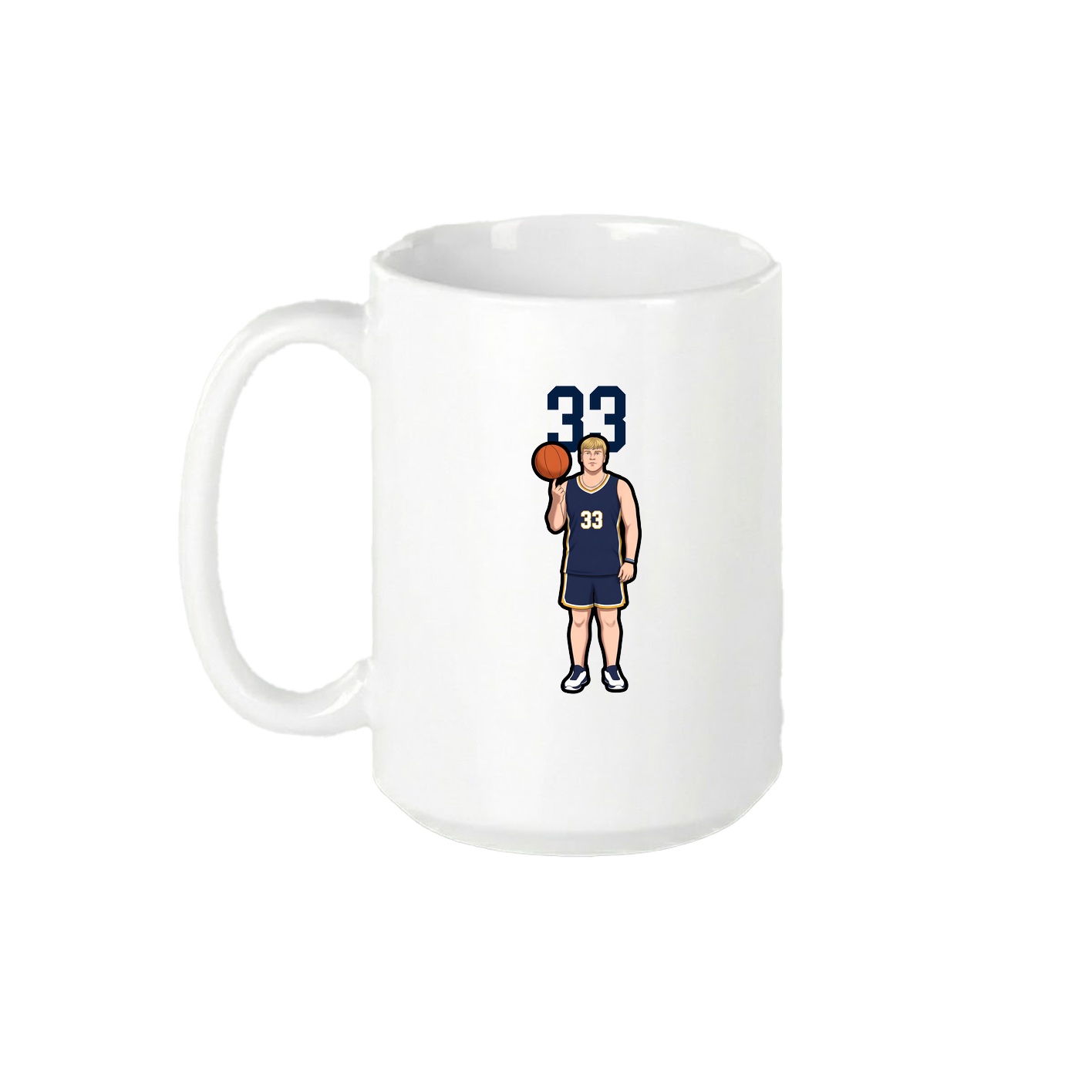 15oz Coffee Mug — Number Top in White