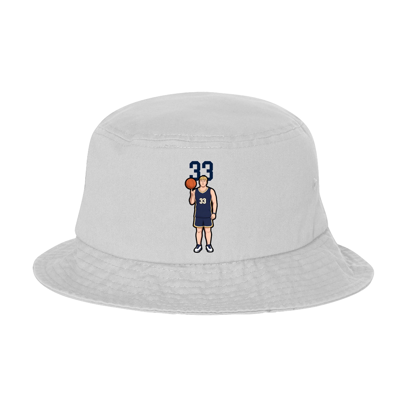 Bucket Cap — Number Top in White
