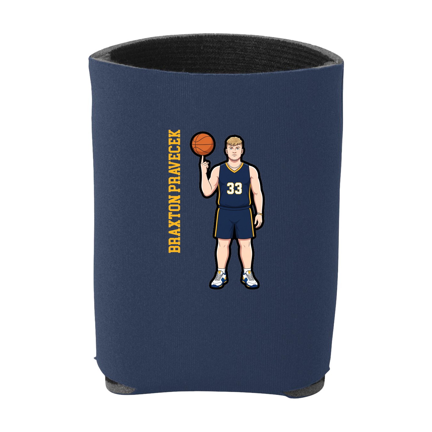 Can Holder — Name Vertical in Navy