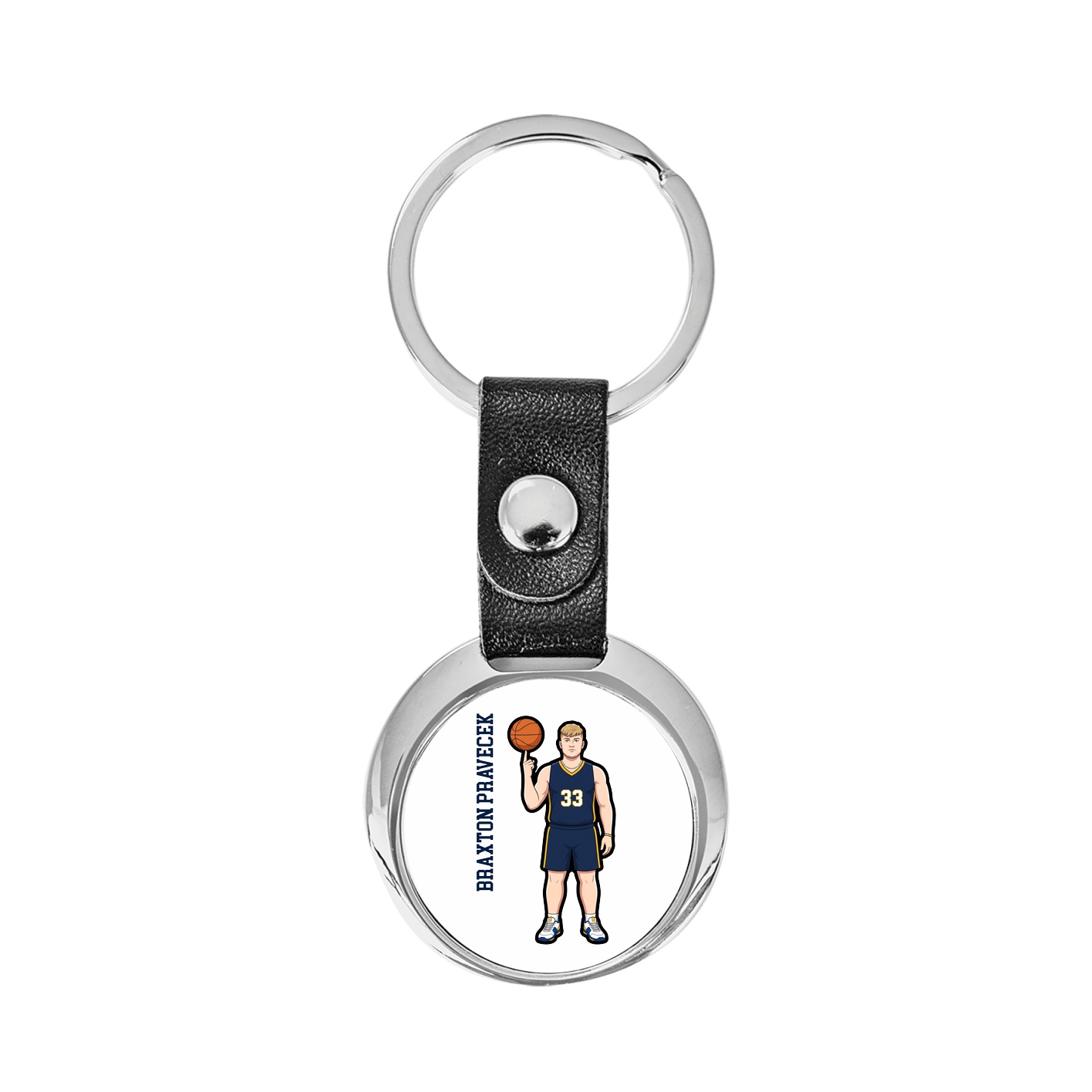 Key Chain — Name Vertical in Classic