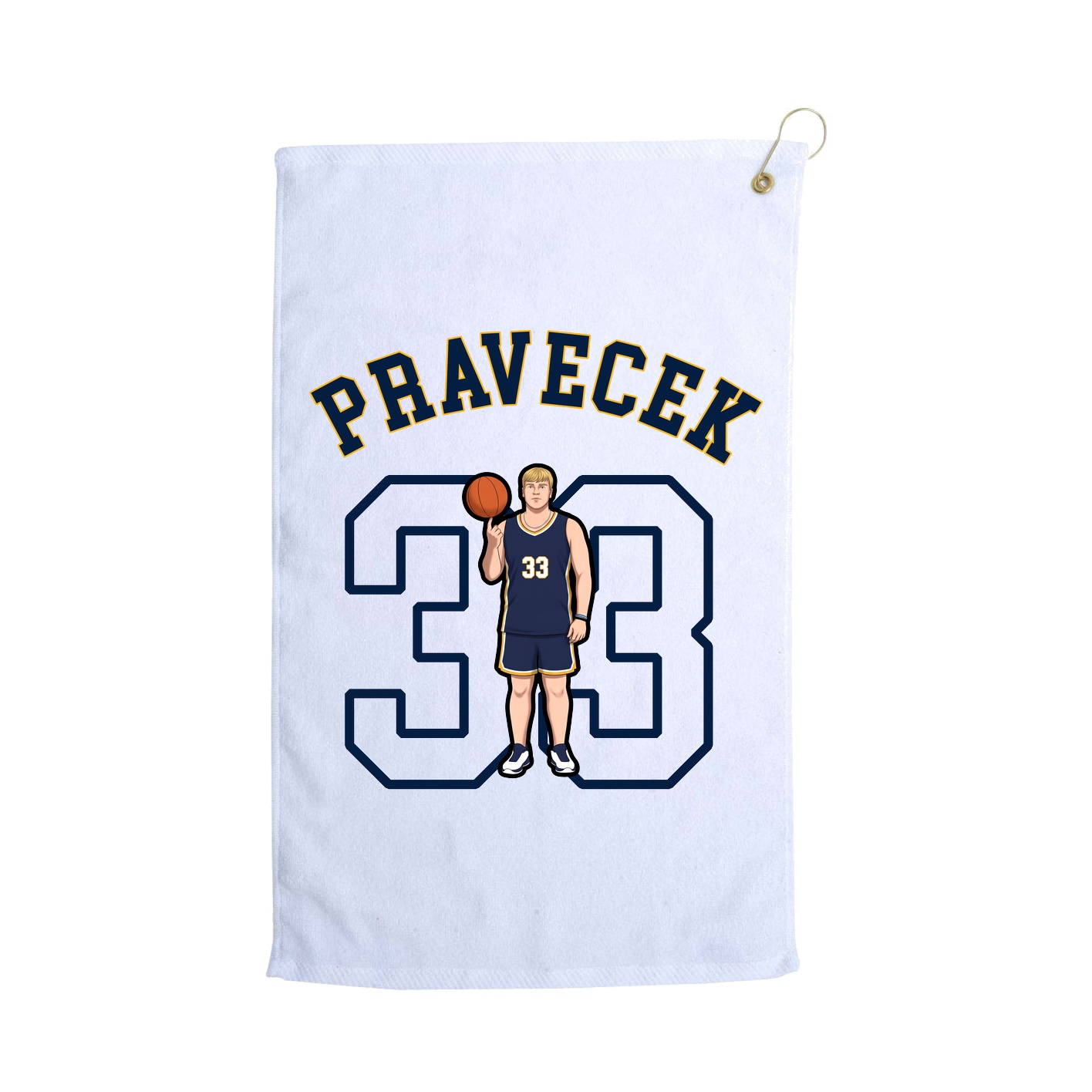 Golf Towel — Shirsey Arch in White