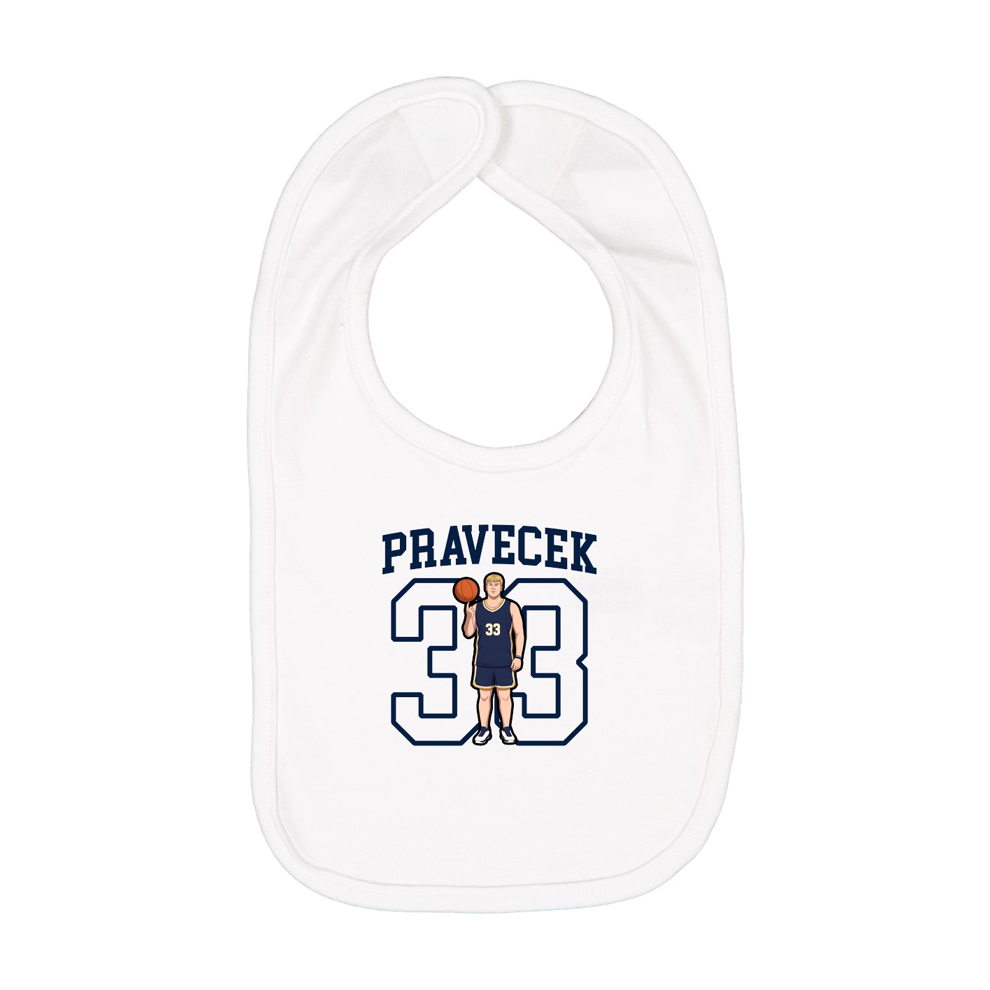 Infant Bib — Shirsey in White