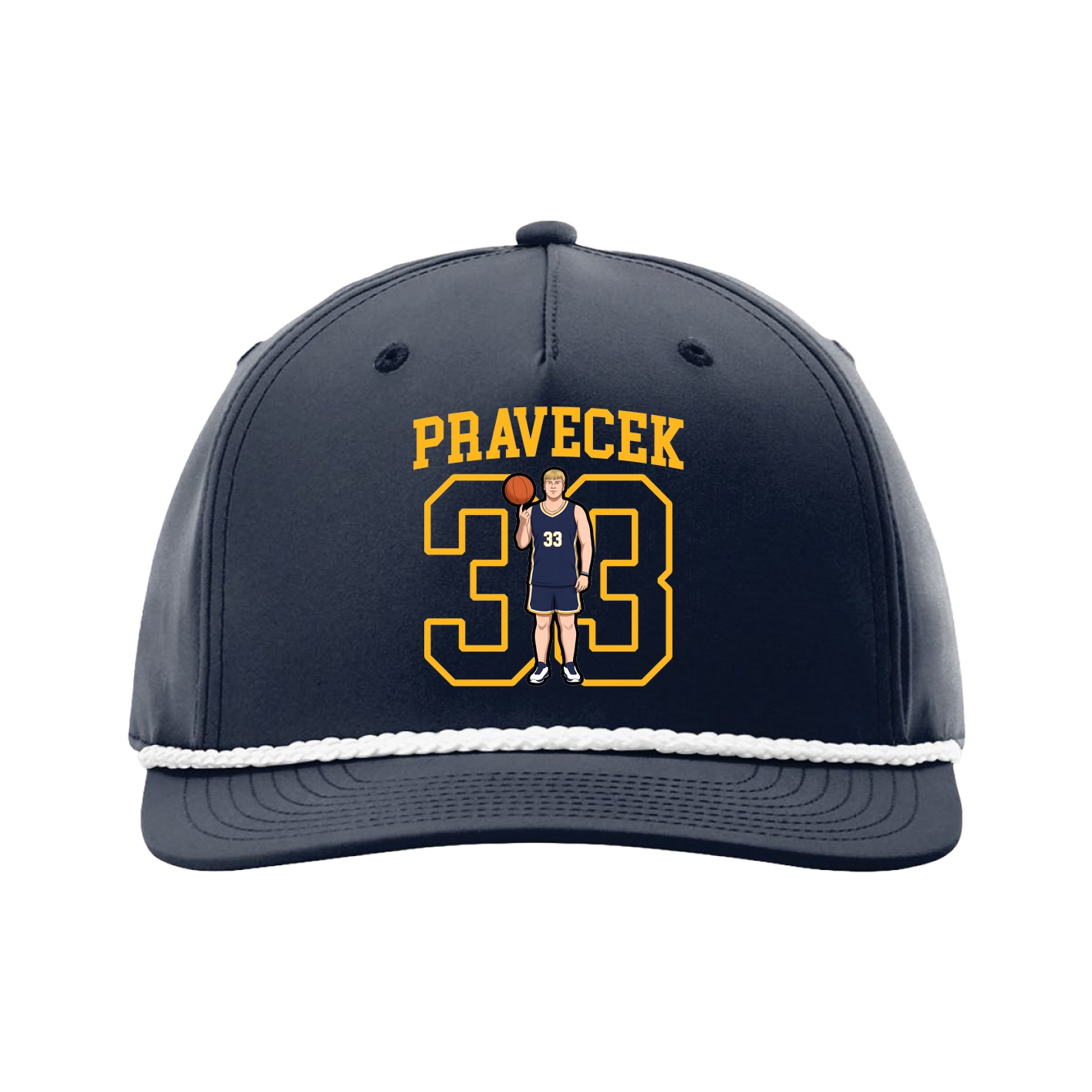 Five-Panel Classic Rope Cap — Shirsey in Navy