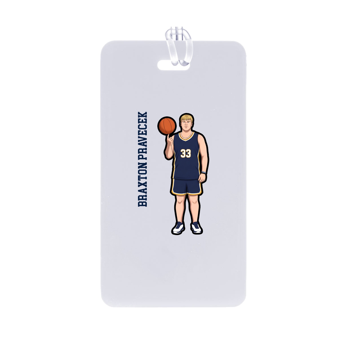 Bag Tag — Name Vertical in Classic