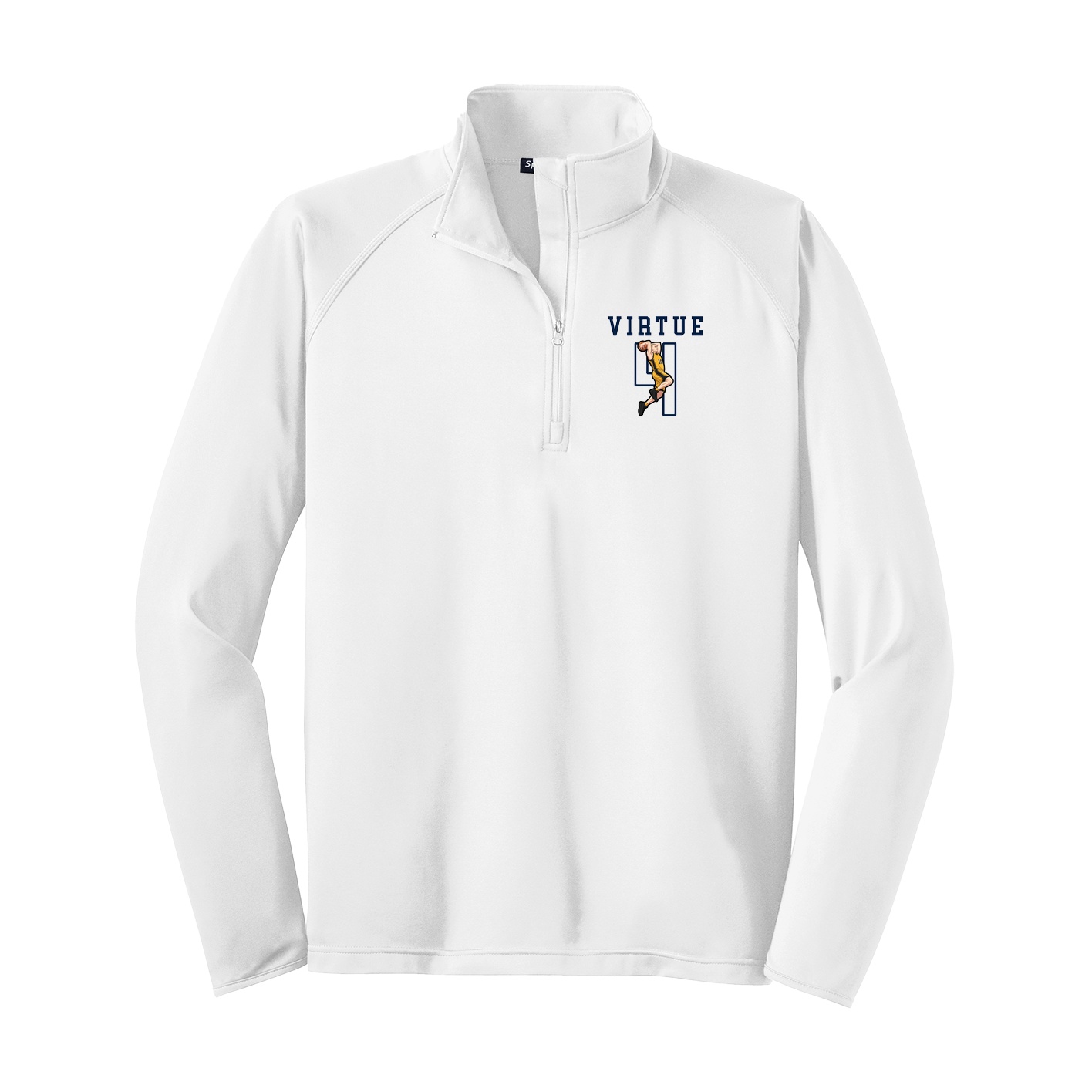 Q-Zip Pullover — Shirsey in White